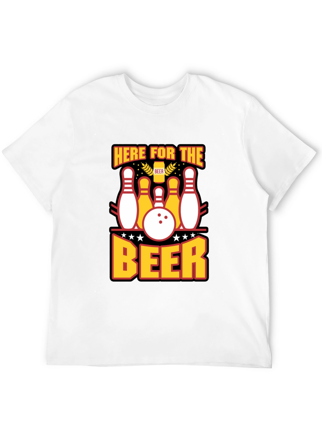 Here for the Beer Bowling T-Shirt