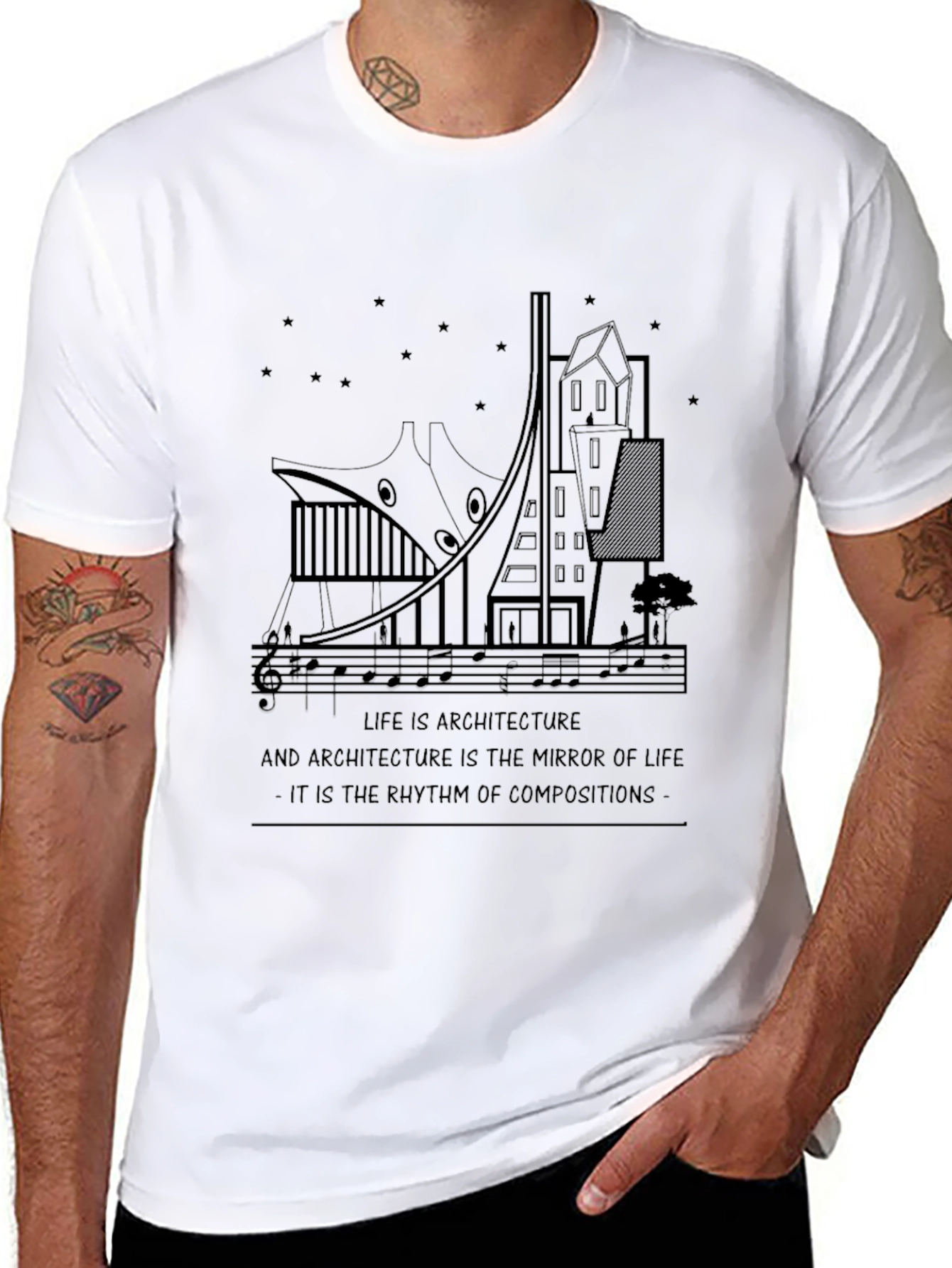 Architecture & Music T-Shirt