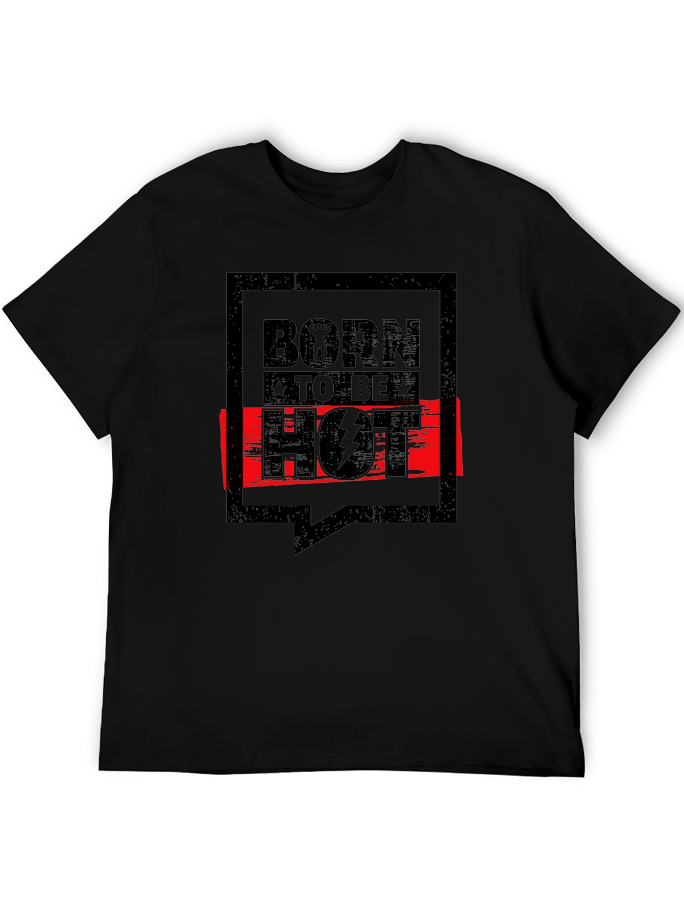 Born To Be Hot Graphic Tee - Black