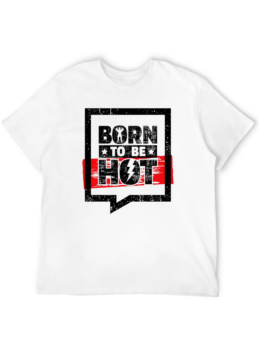 Born To Be Hot Graphic Tee - Black