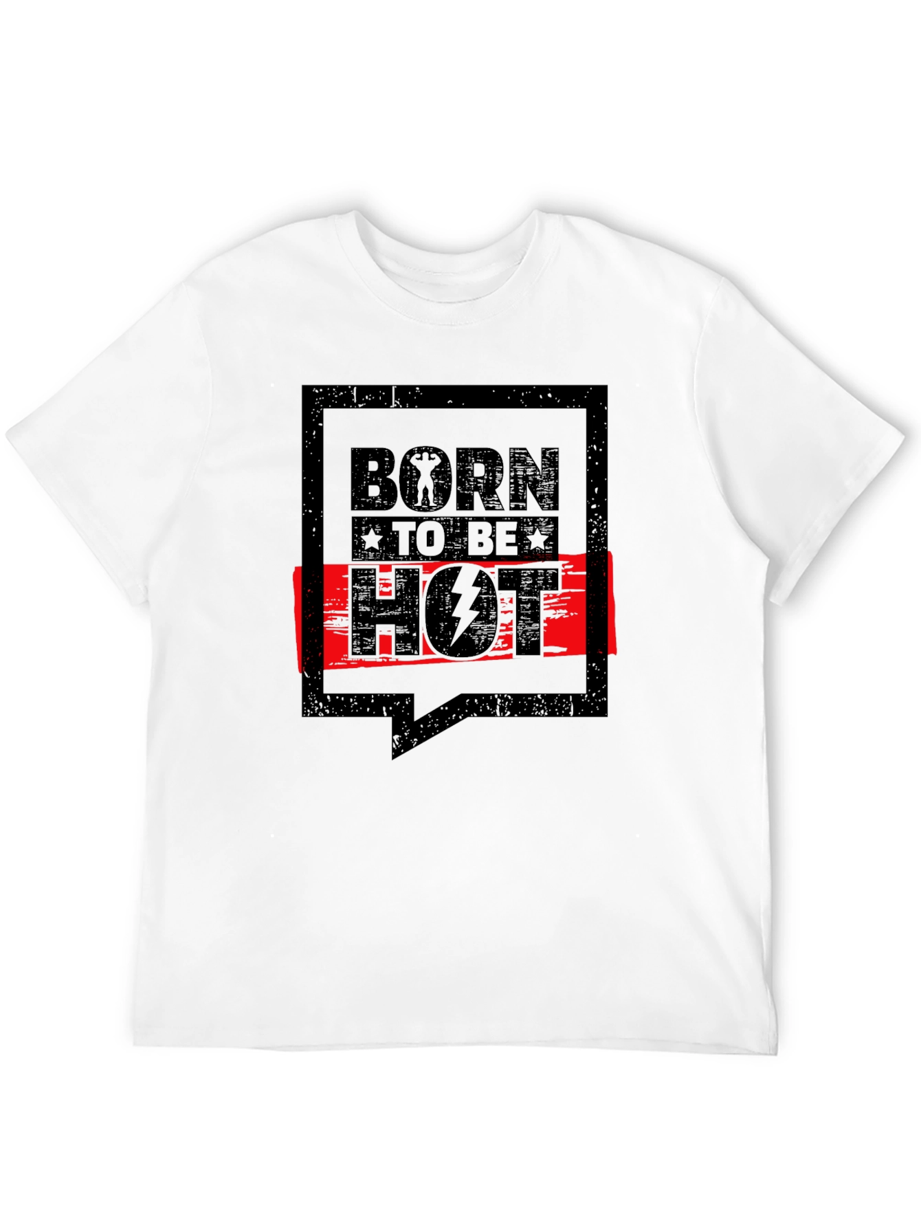 Born To Be Hot Graphic Tee - Black