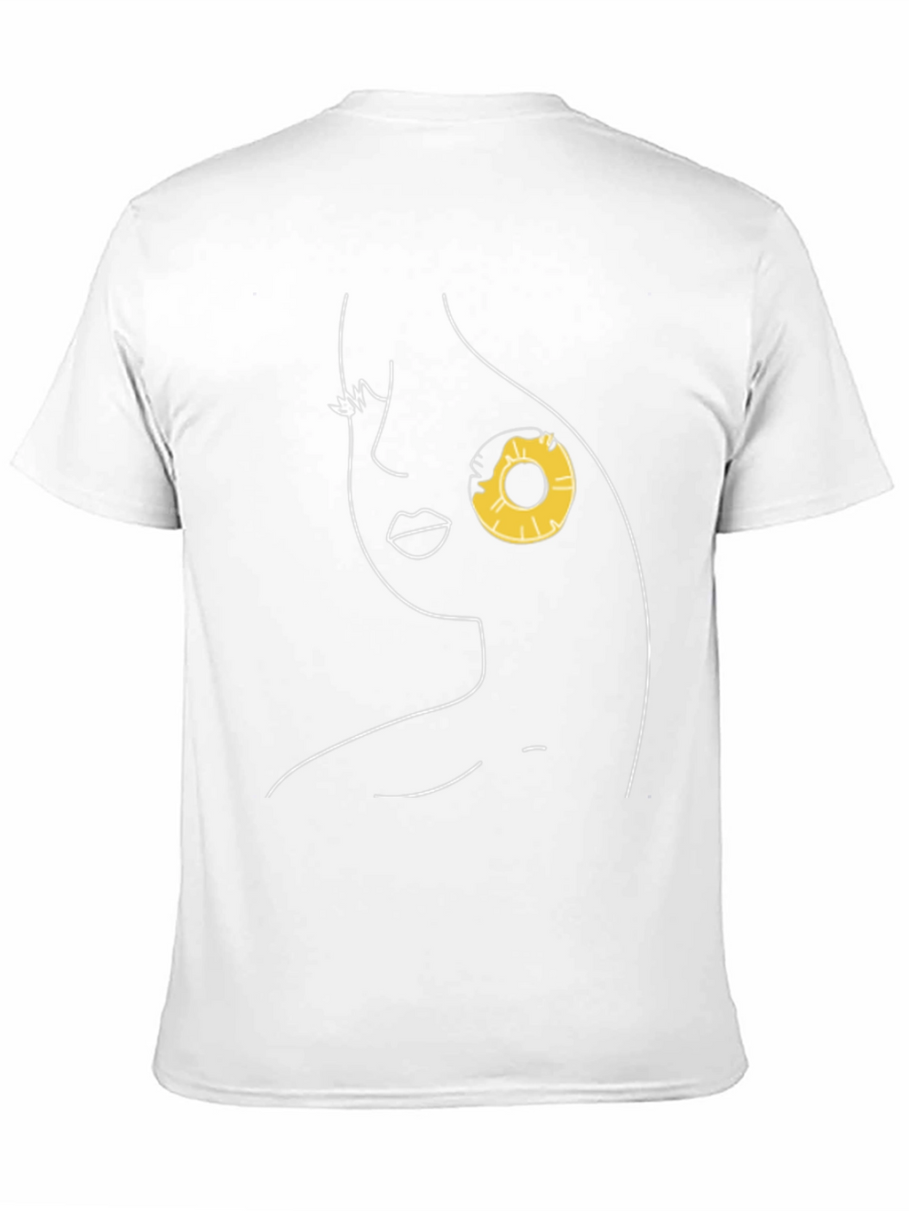 Minimalist Woman Pineapple Graphic Tee