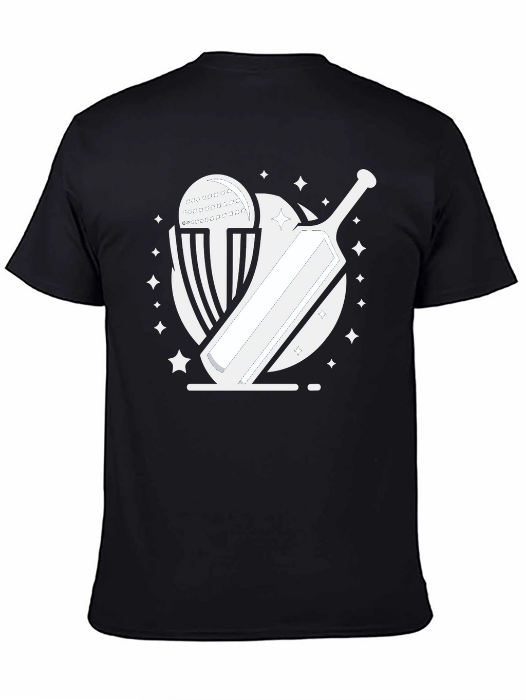 Cricket Bat & Ball Graphic Tee