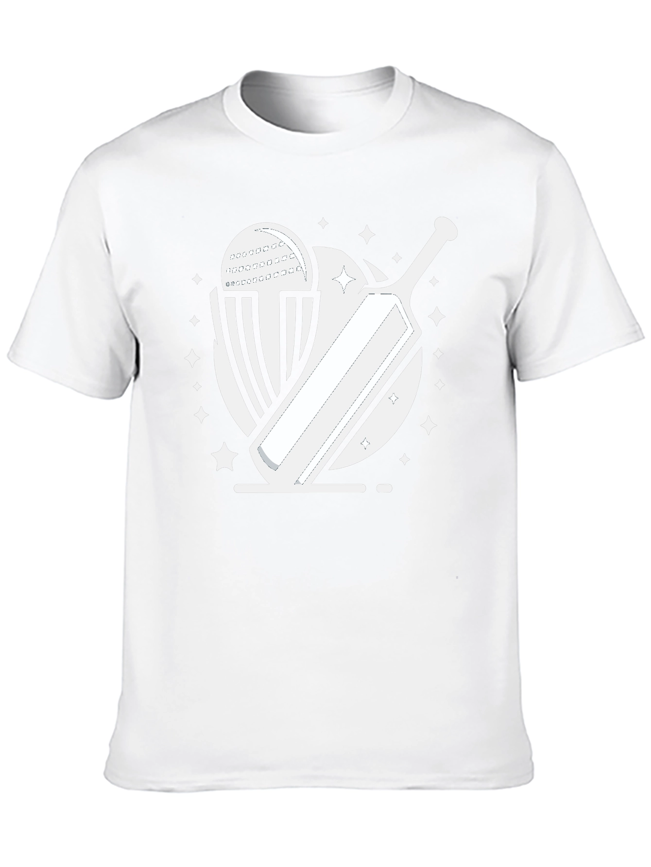 Cricket Bat & Ball Graphic Tee