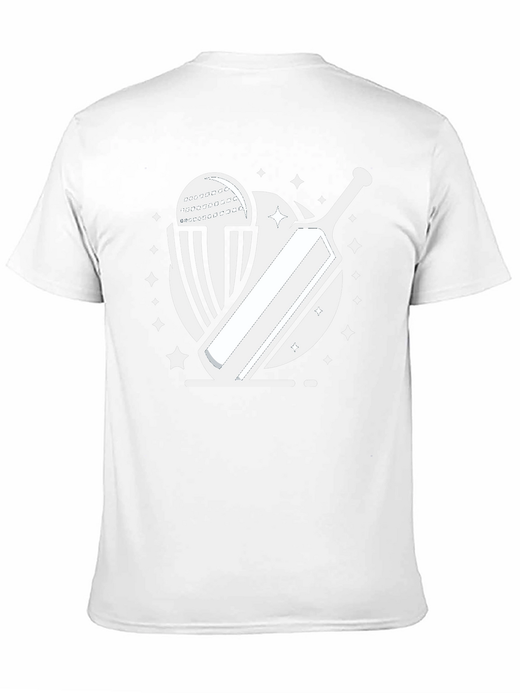 Cricket Bat & Ball Graphic Tee
