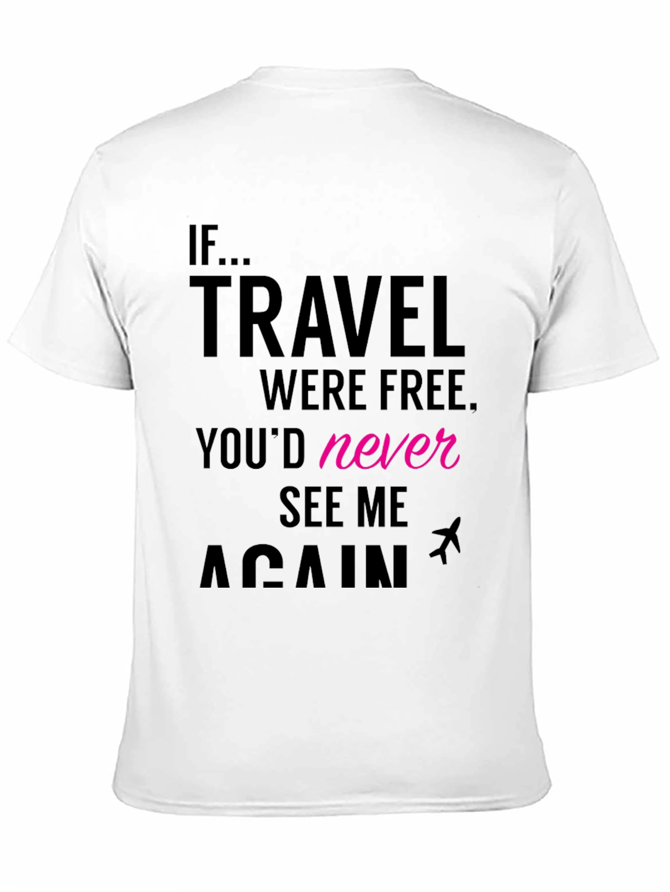 Travel Free Mens Graphic Tee - Black