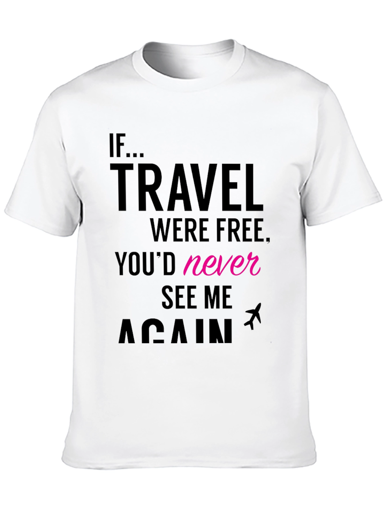 Travel Free Mens Graphic Tee - Black