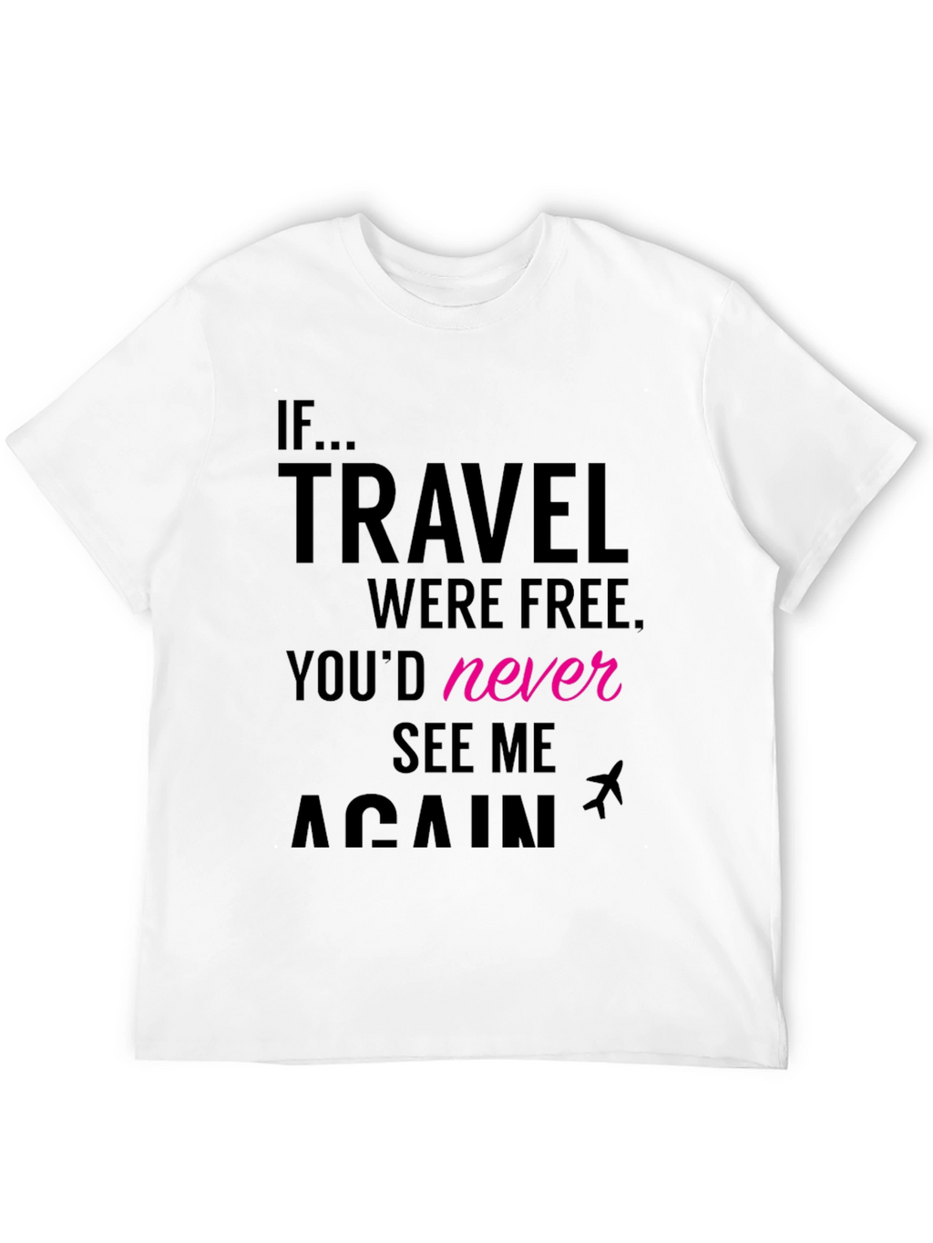 Travel Free Mens Graphic Tee - Black