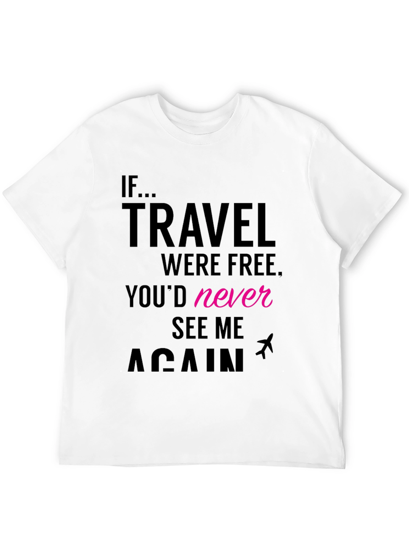 Travel Free Mens Graphic Tee - Black