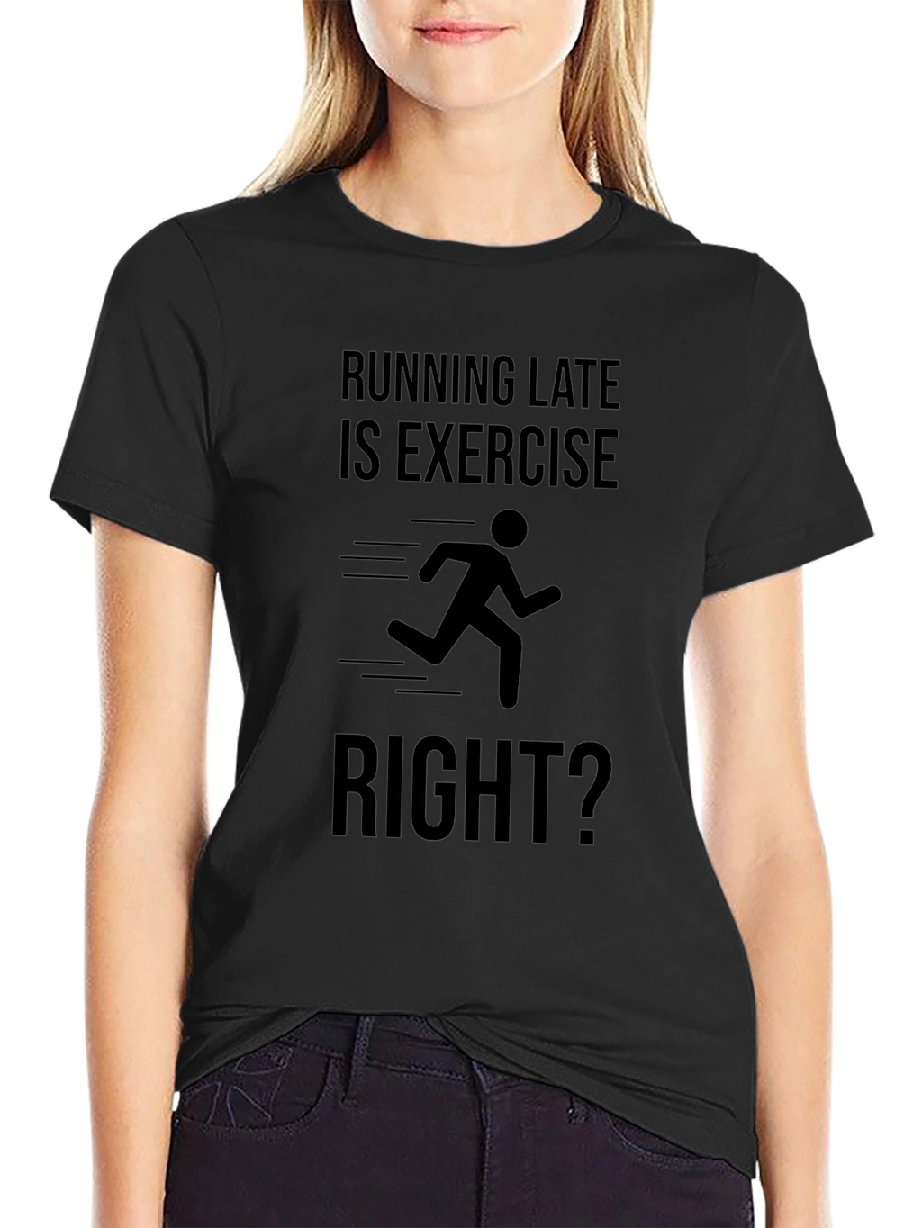 Running Late Exercise Funny Graphic Tee