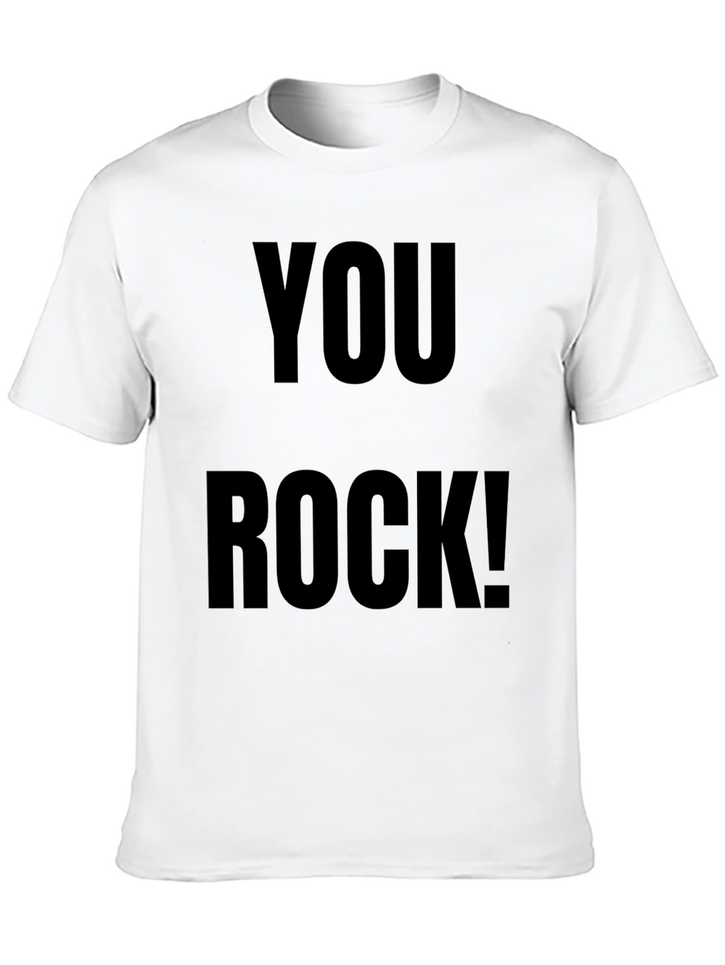 You Rock! Graphic Tee - Trendy Black Cotton T-Shirt