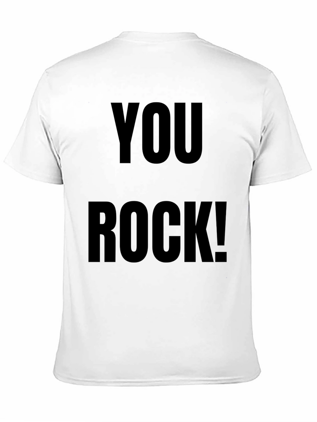 You Rock! Graphic Tee - Trendy Black Cotton T-Shirt