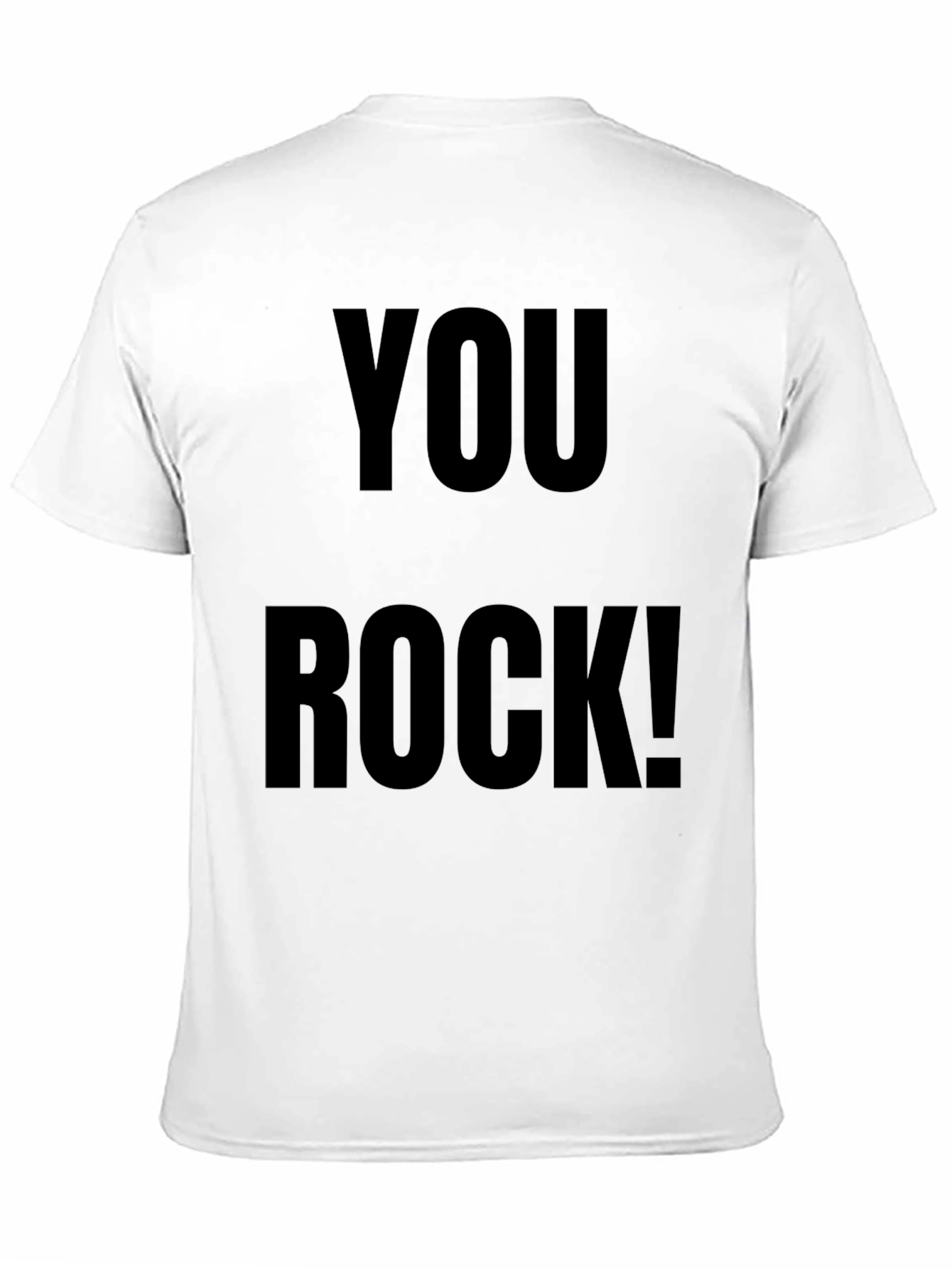 You Rock! Graphic Tee - Trendy Black Cotton T-Shirt