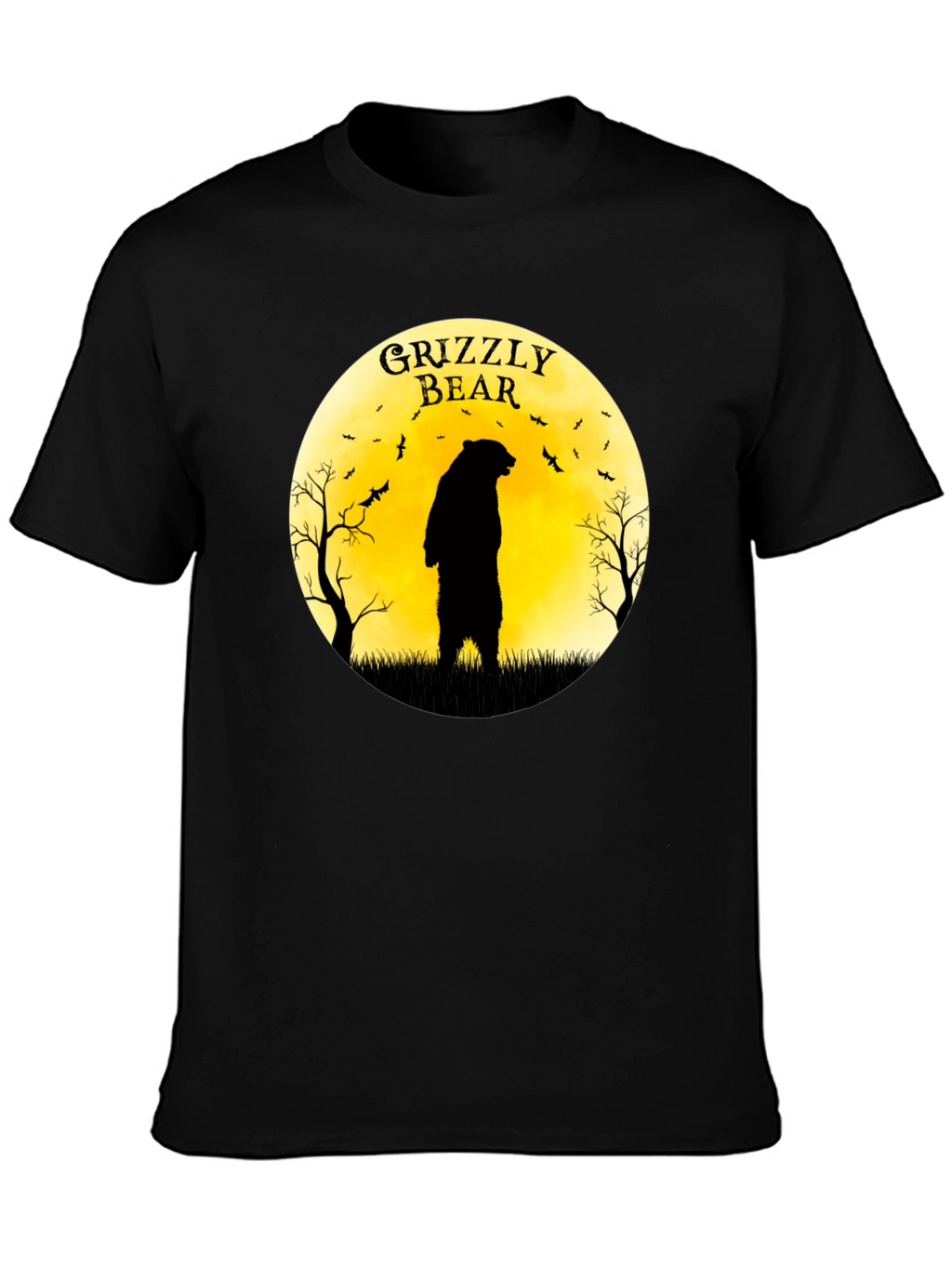 Grizzly Bear Moon Graphic T-Shirt