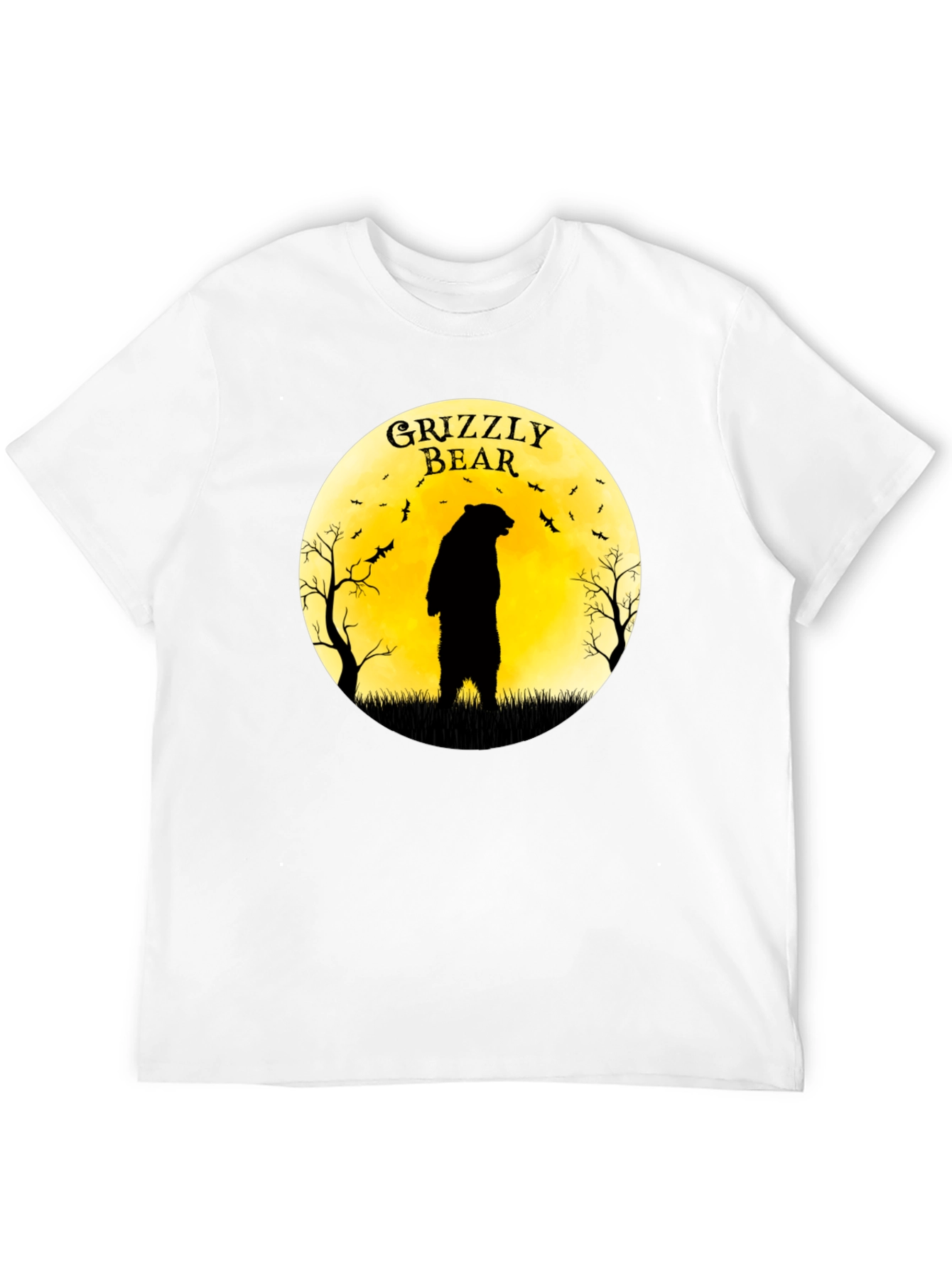 Grizzly Bear Moon Graphic T-Shirt