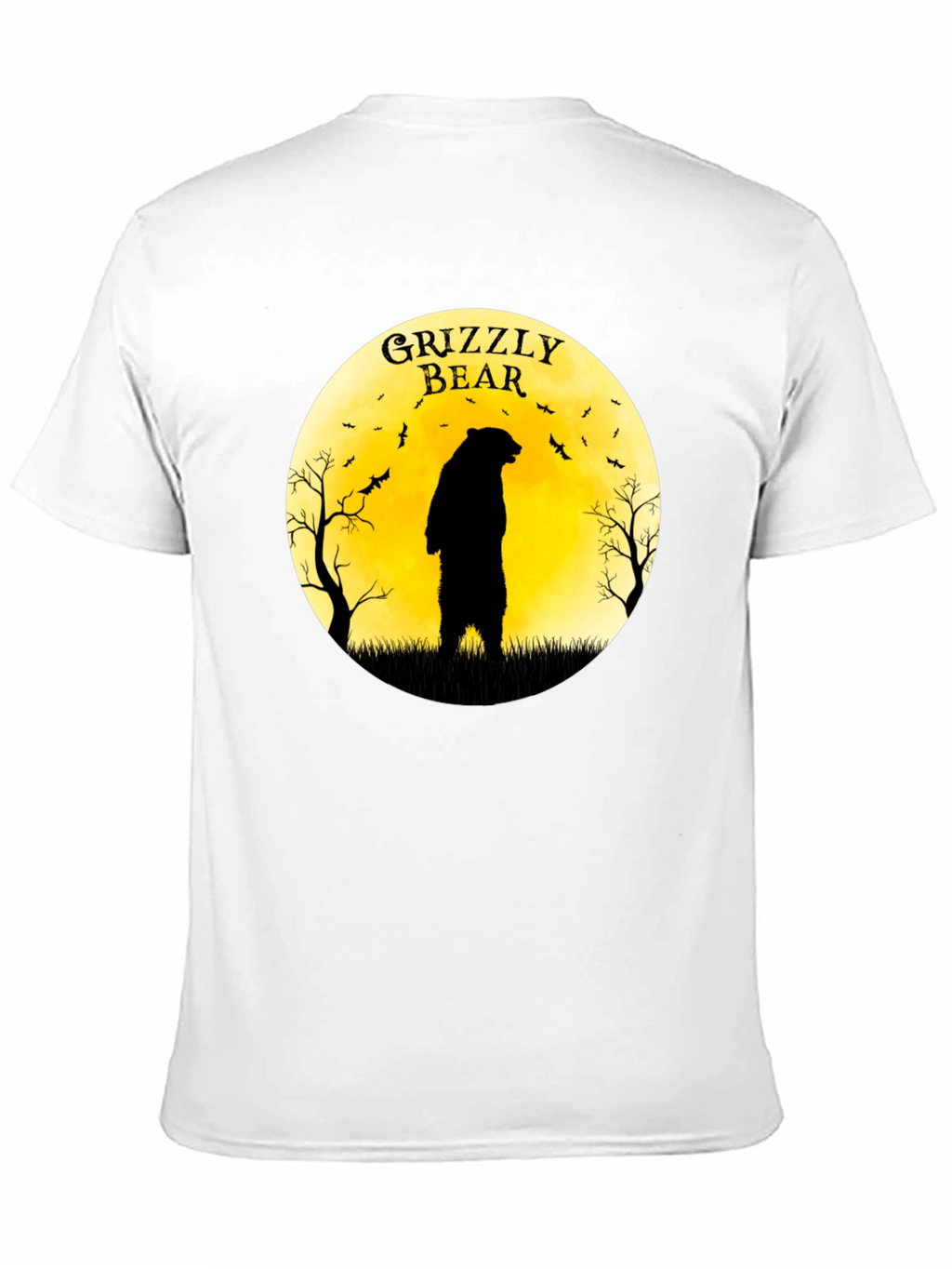 Grizzly Bear Moon Graphic T-Shirt