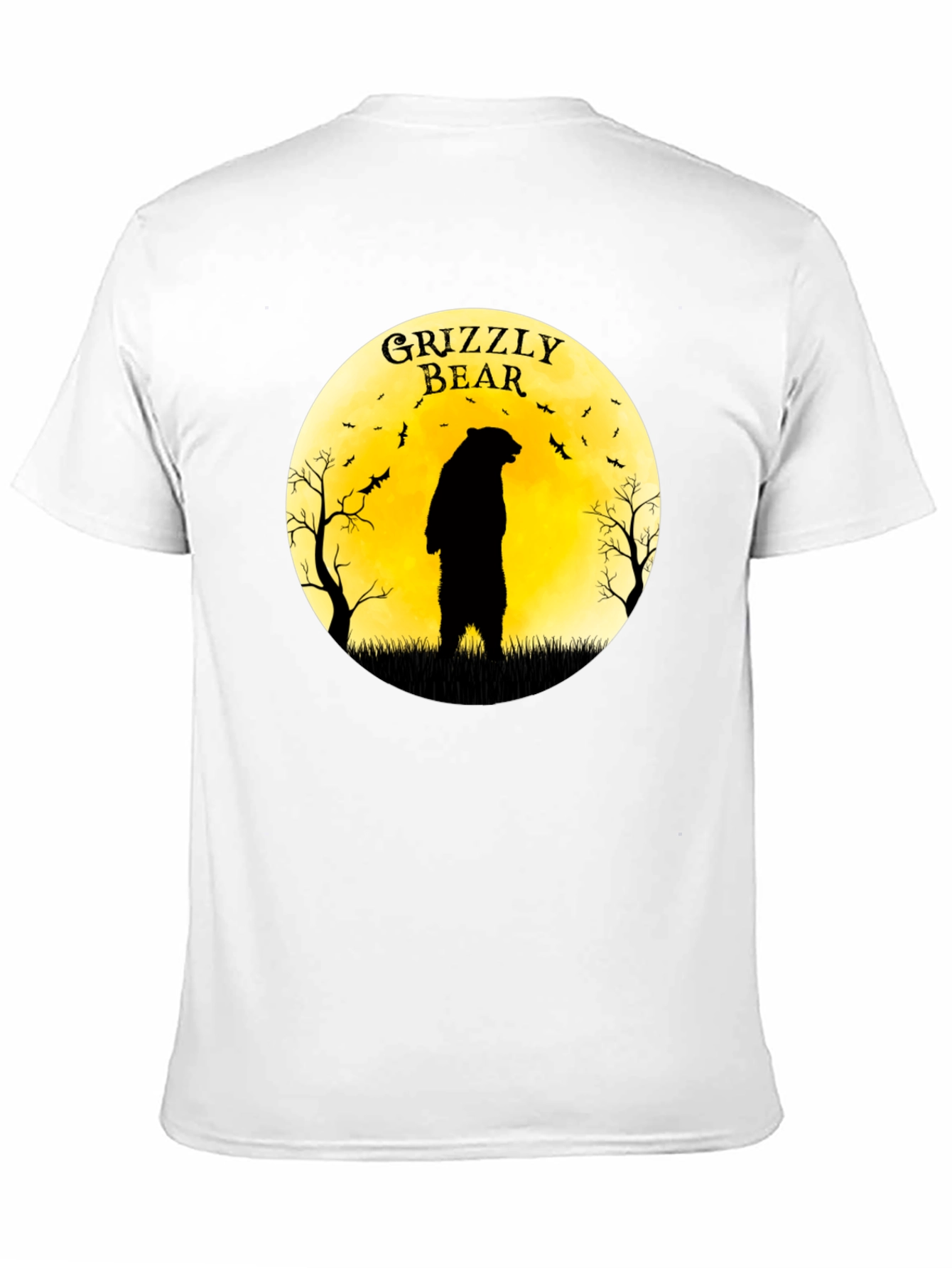 Grizzly Bear Moon Graphic T-Shirt