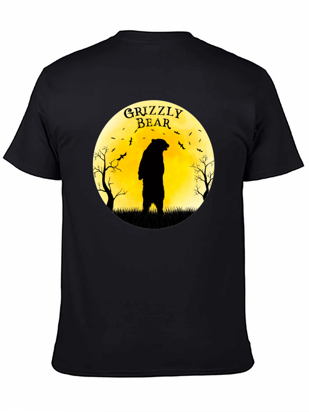 Grizzly Bear Moon Graphic T-Shirt
