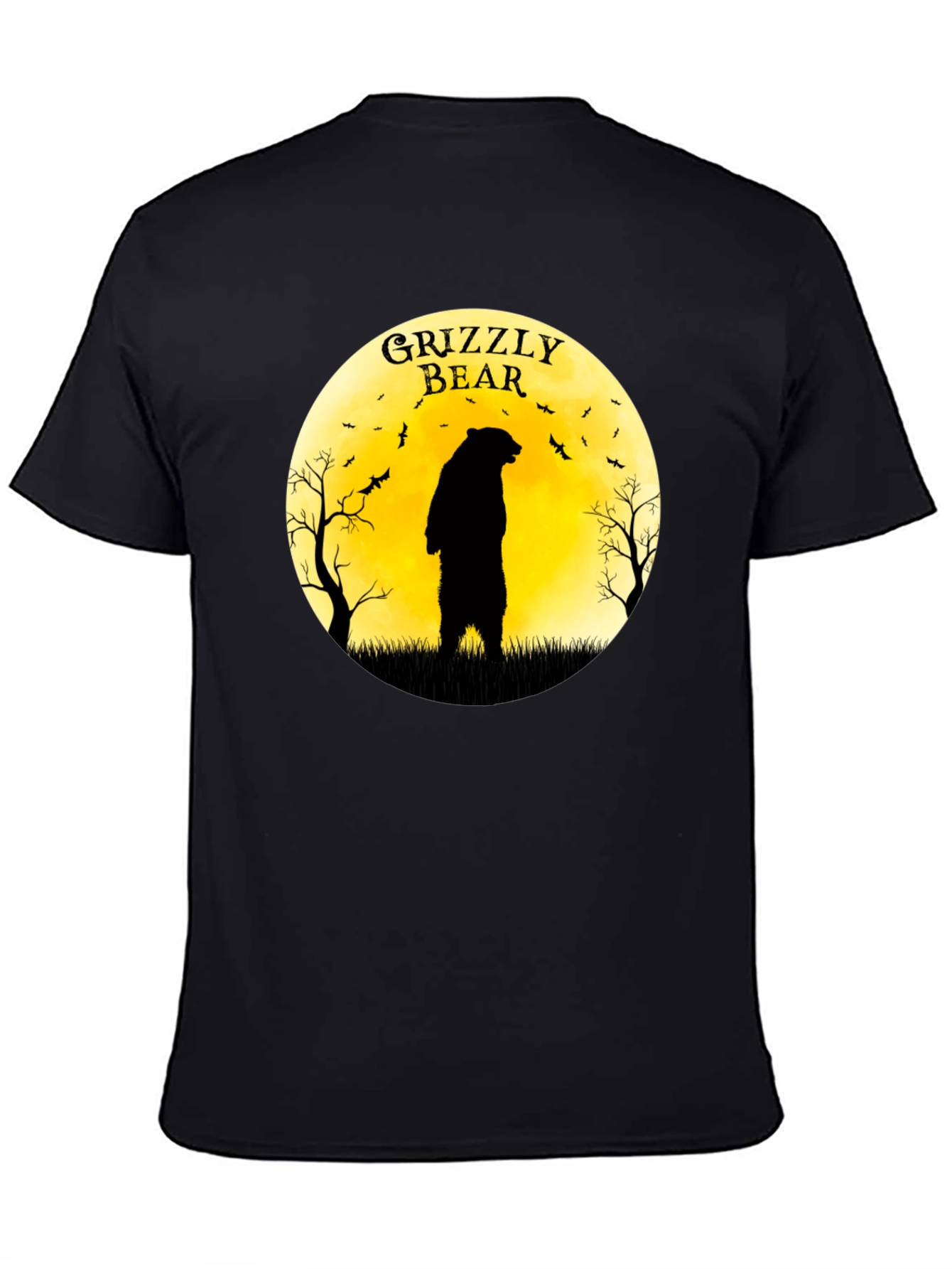 Grizzly Bear Moon Graphic T-Shirt