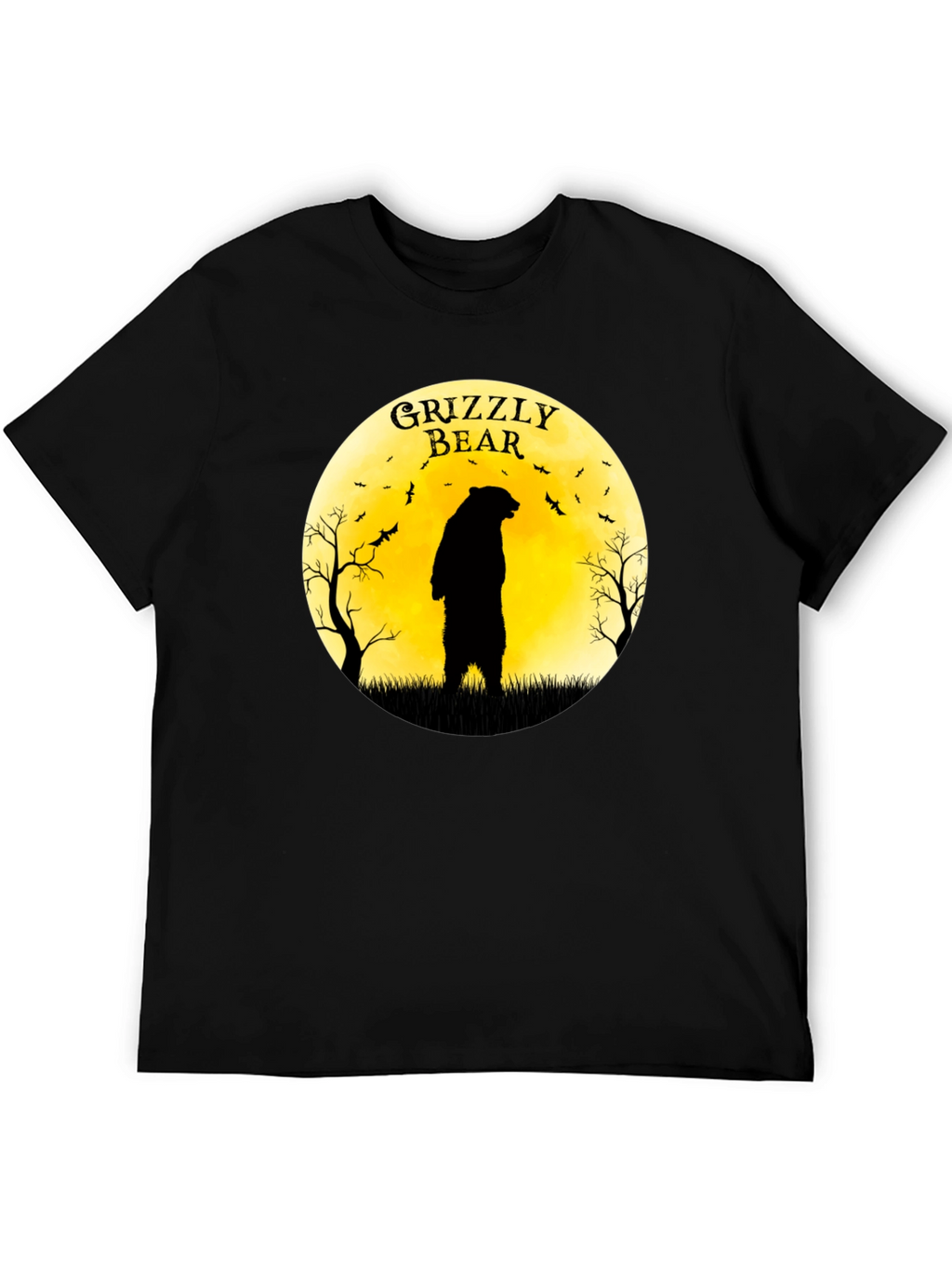 Grizzly Bear Moon Graphic T-Shirt