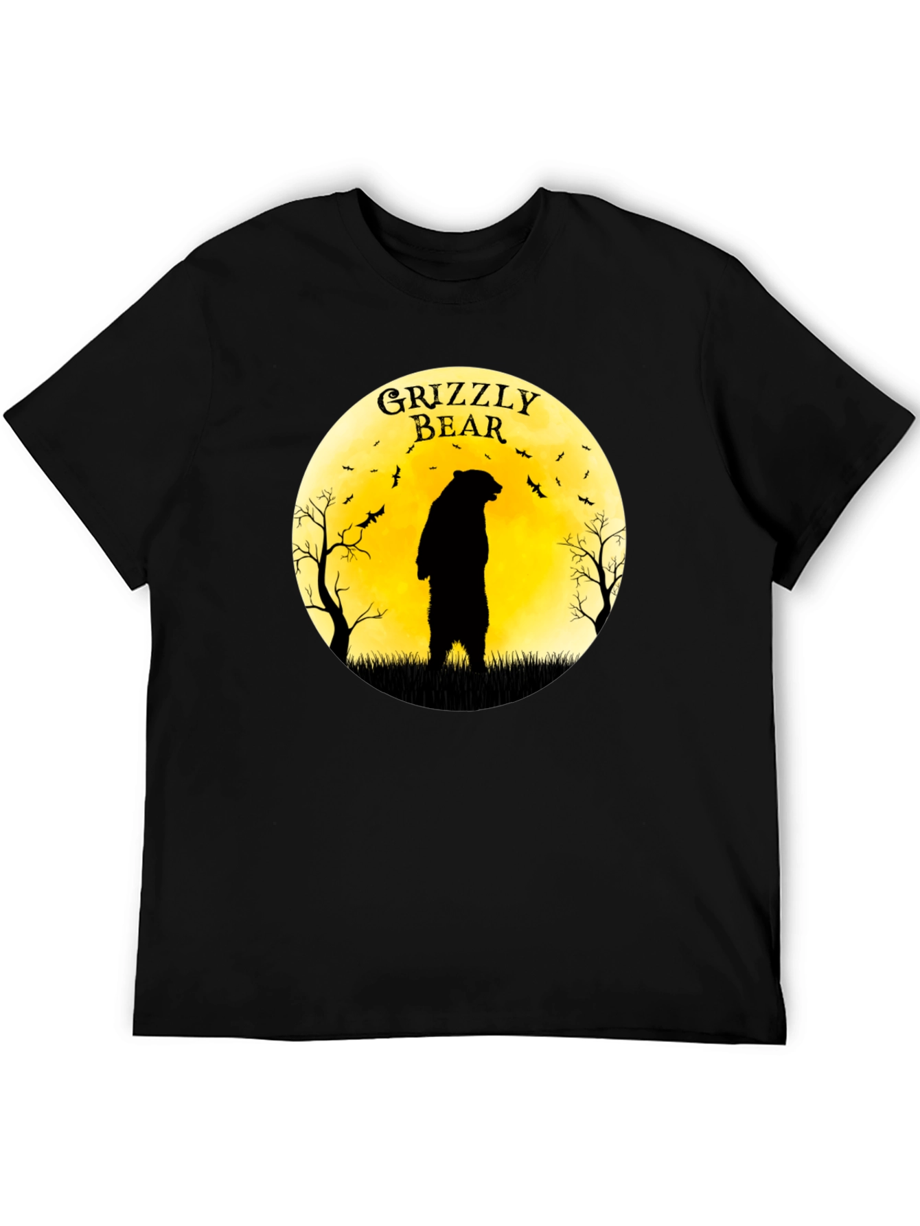 Grizzly Bear Moon Graphic T-Shirt