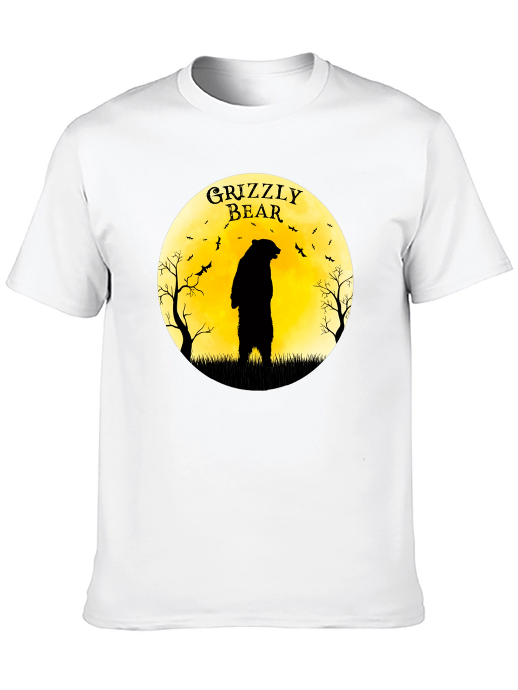 Grizzly Bear Moon Graphic T-Shirt