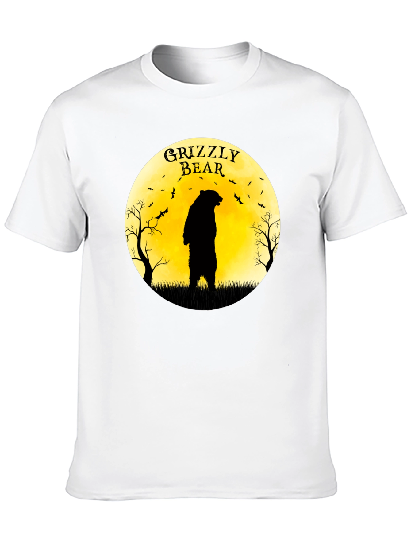 Grizzly Bear Moon Graphic T-Shirt