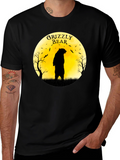 Grizzly Bear Moon Graphic T-Shirt