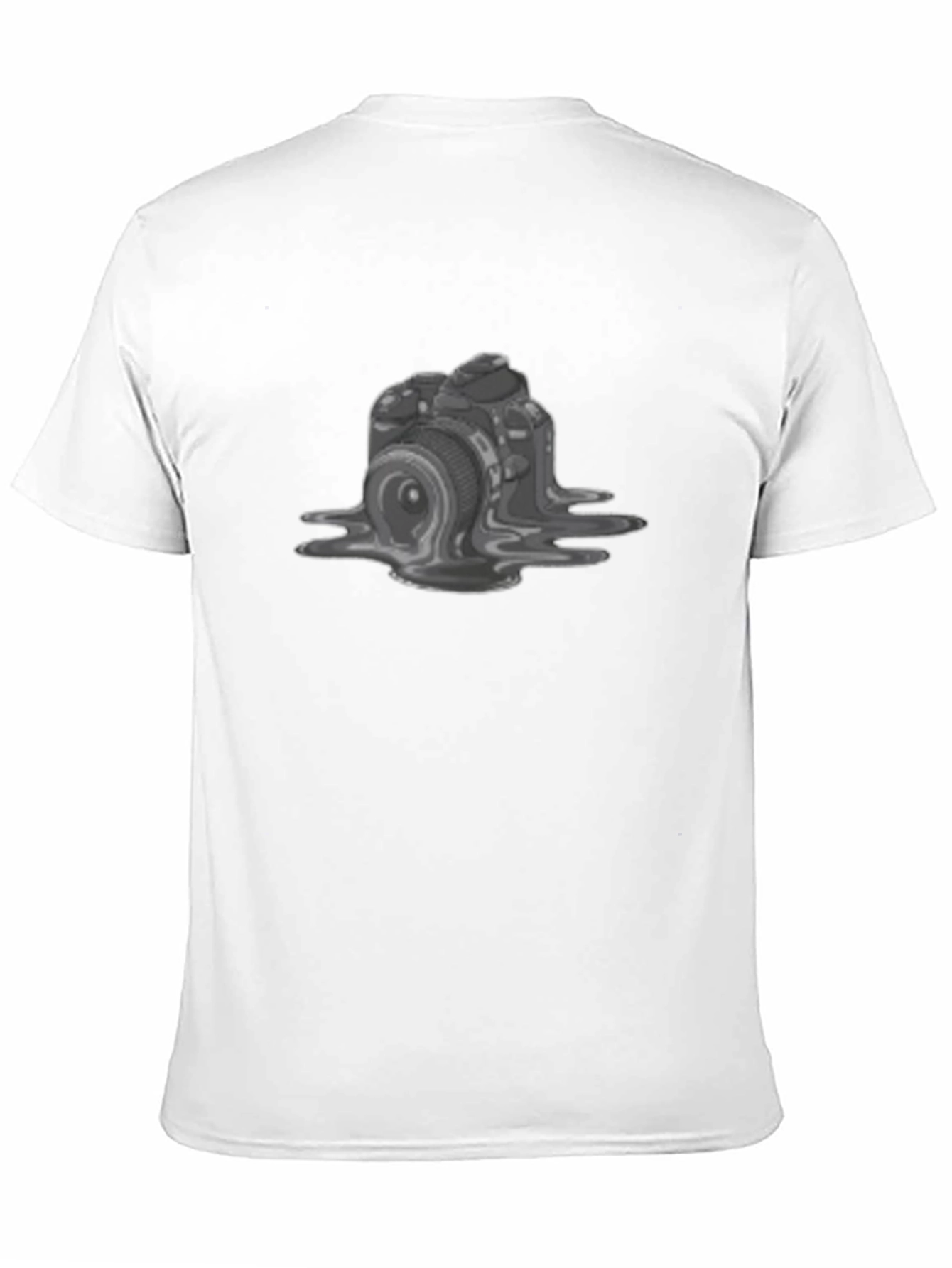 Melting Camera Graphic Tee - Unique Design