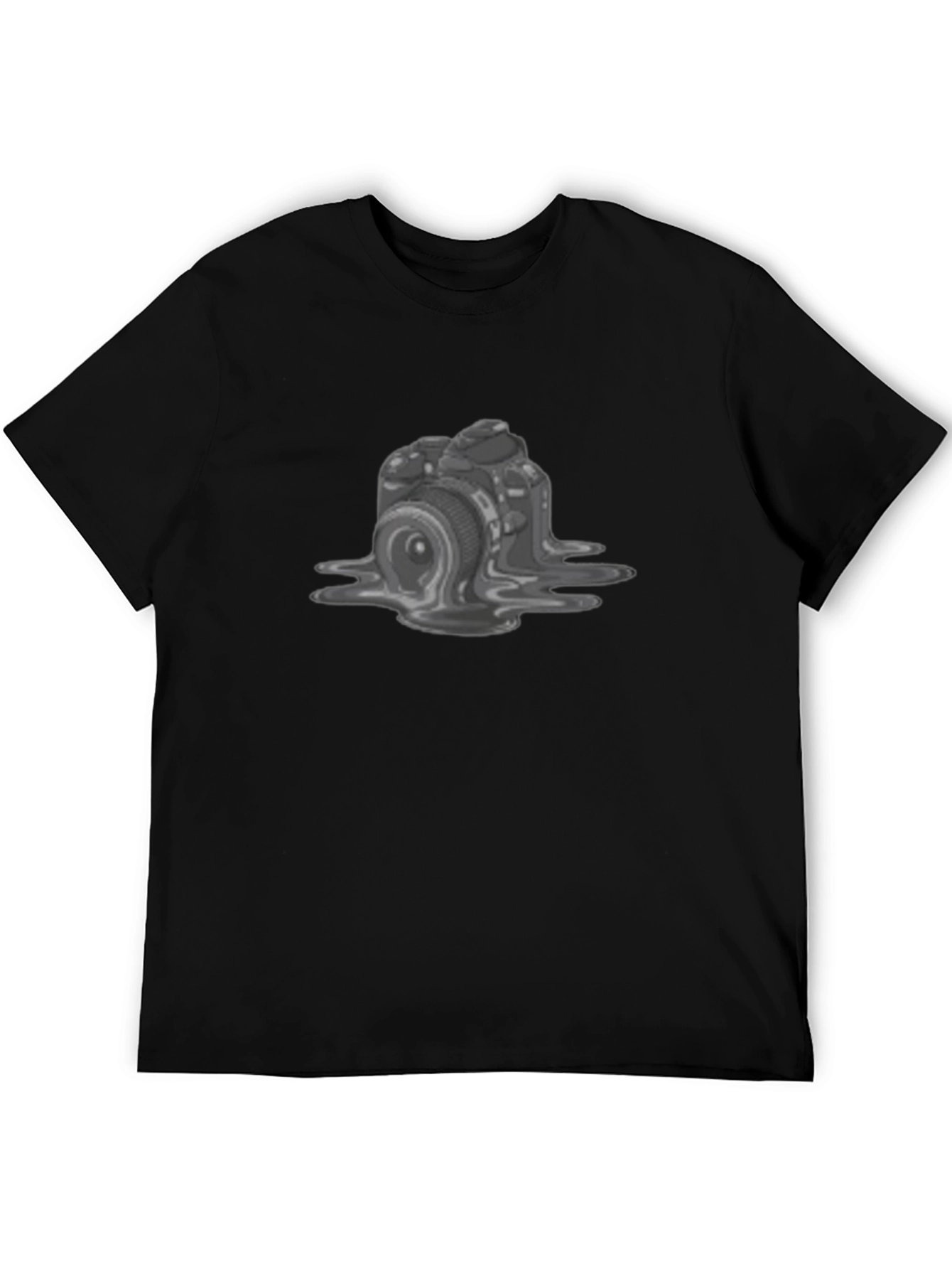Melting Camera Graphic Tee - Unique Design