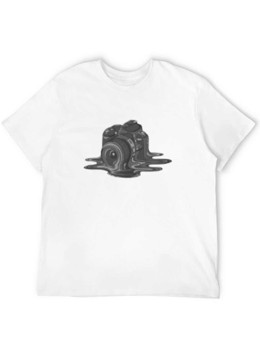 Melting Camera Graphic Tee - Unique Design