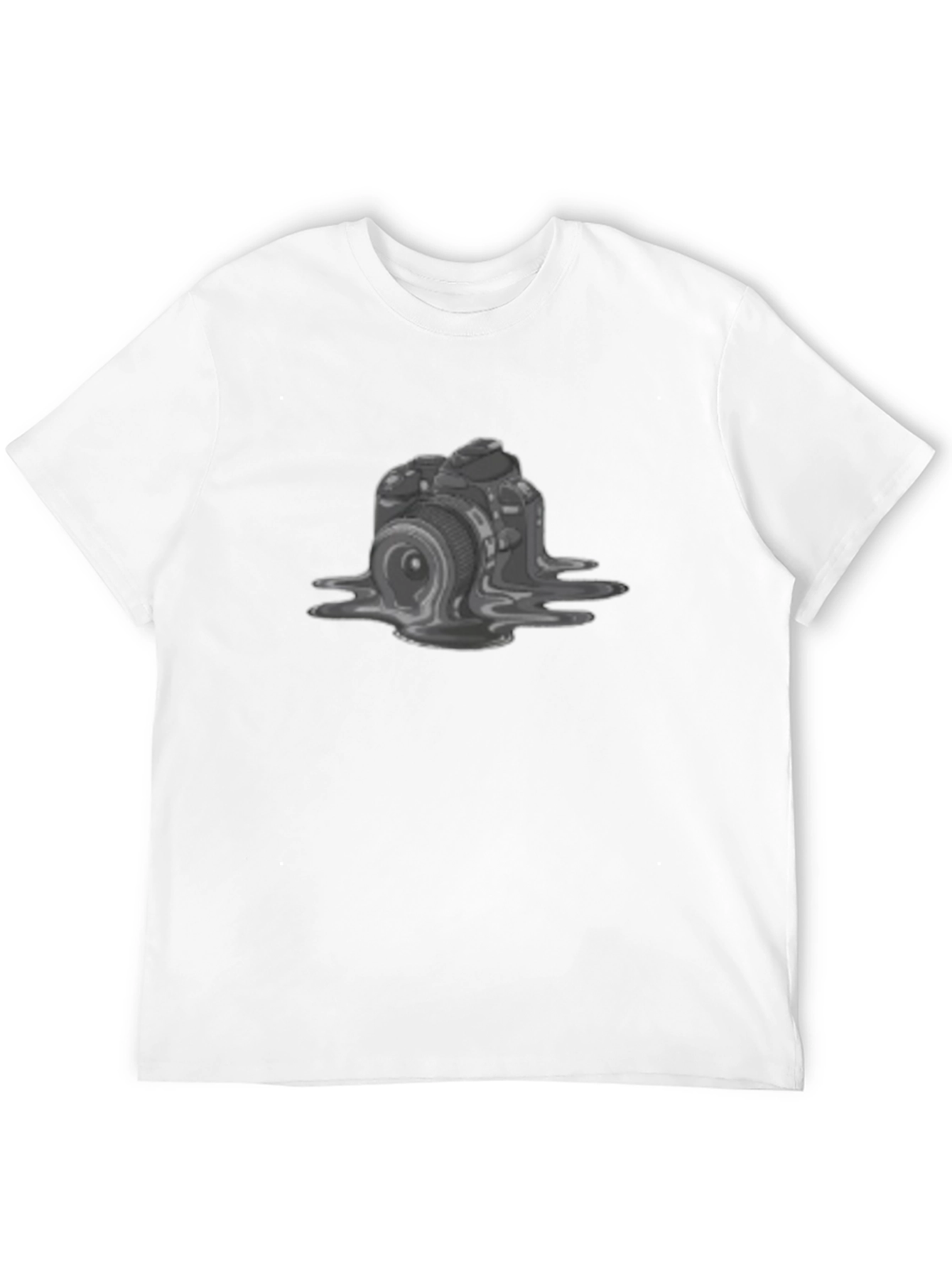Melting Camera Graphic Tee - Unique Design