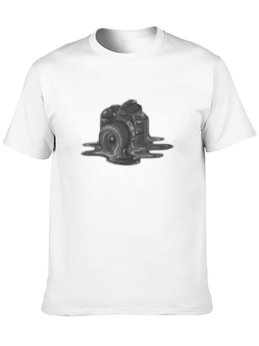 Melting Camera Graphic Tee - Unique Design