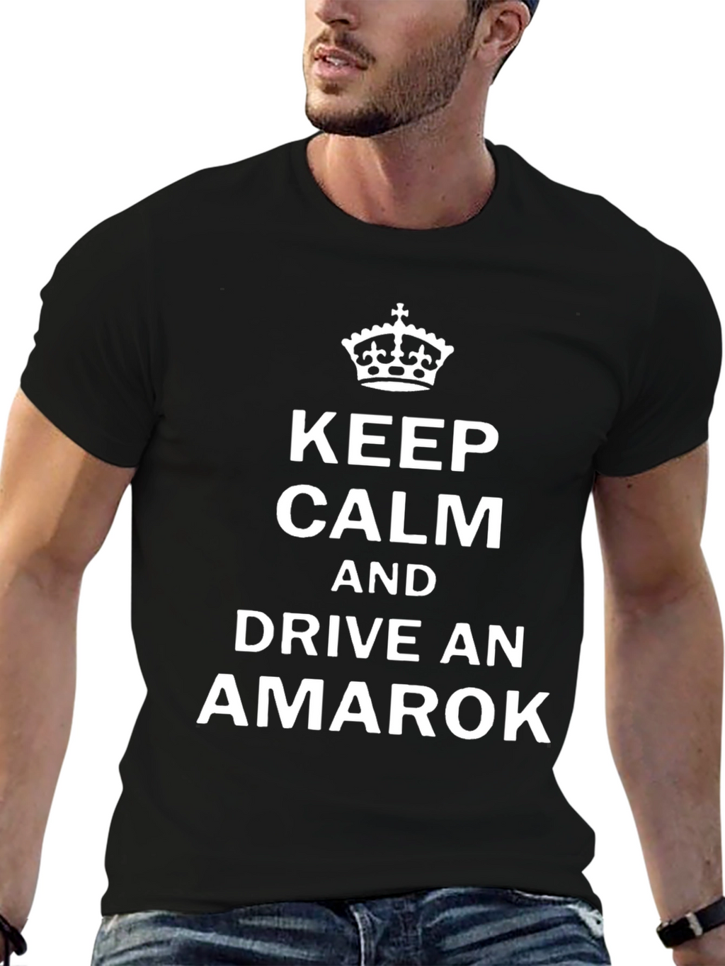 Keep Calm Drive Amarok T-Shirt - Black Graphic Tee
