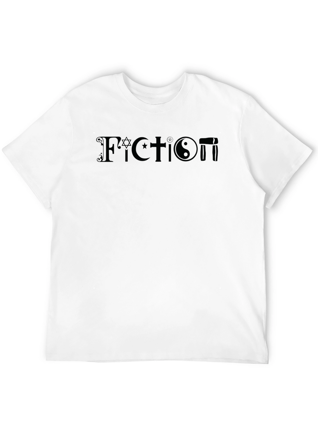 Fiction T-Shirt: Atheist Religious Symbol Blend