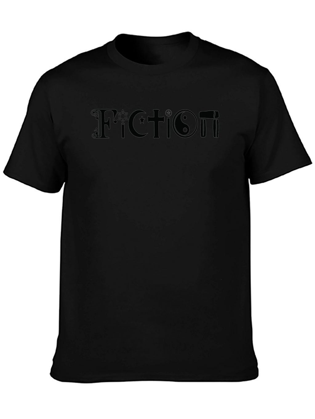 Fiction T-Shirt: Atheist Religious Symbol Blend