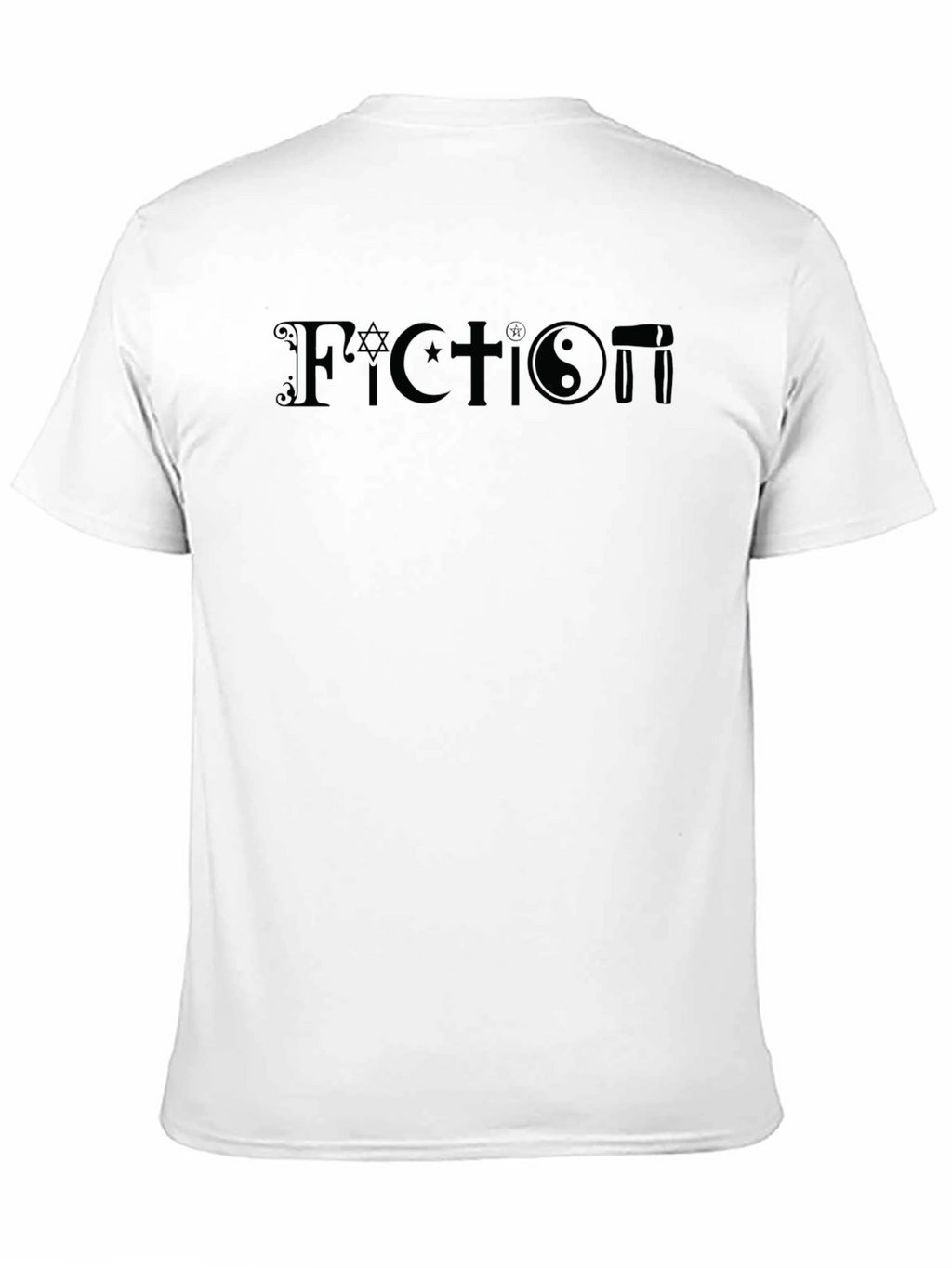 Fiction T-Shirt: Atheist Religious Symbol Blend