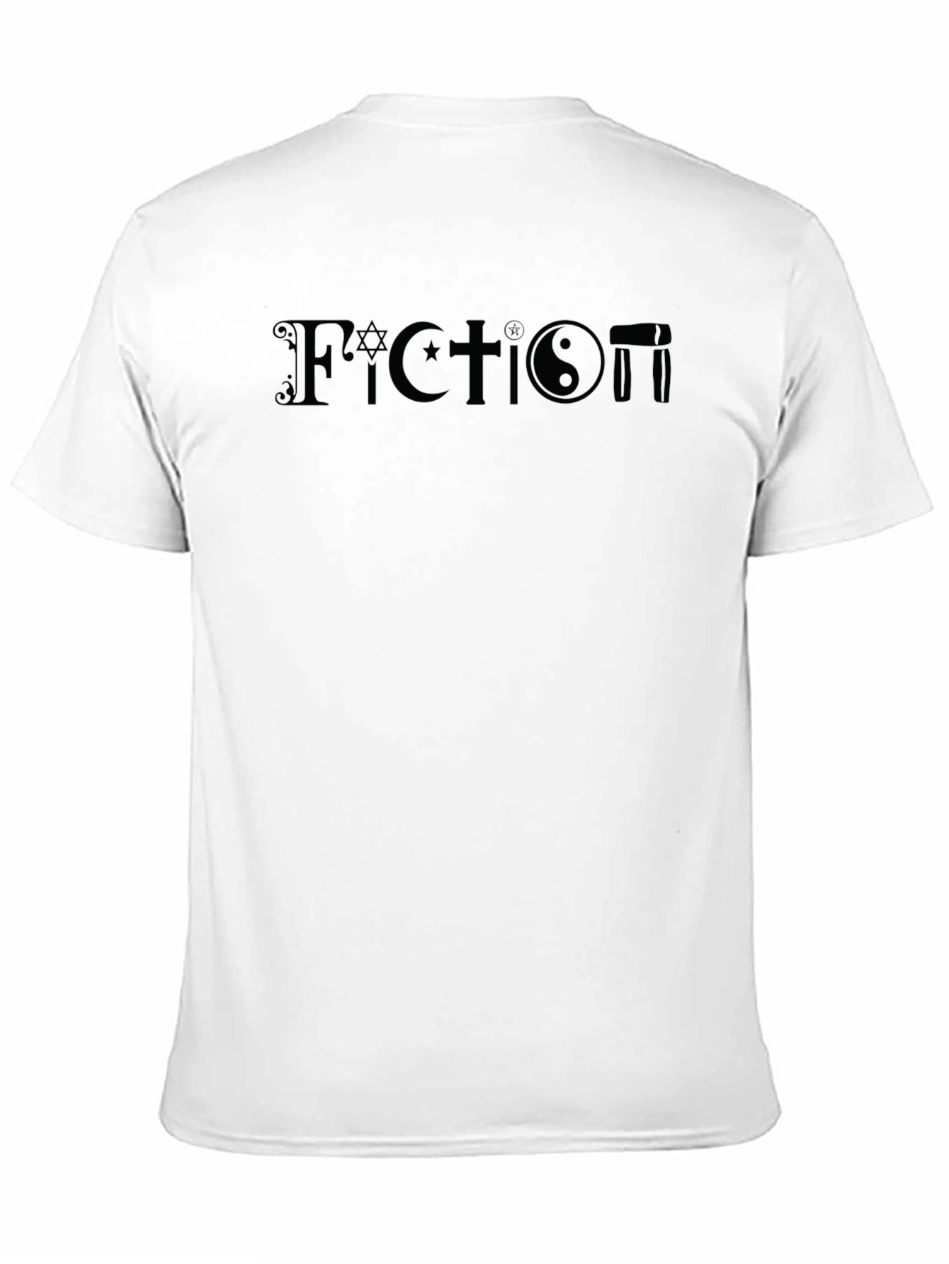 Fiction T-Shirt: Atheist Religious Symbol Blend