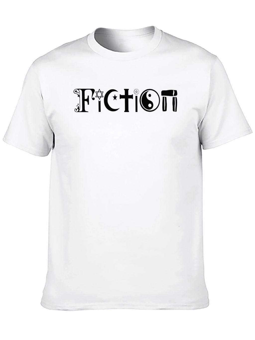 Fiction T-Shirt: Atheist Religious Symbol Blend