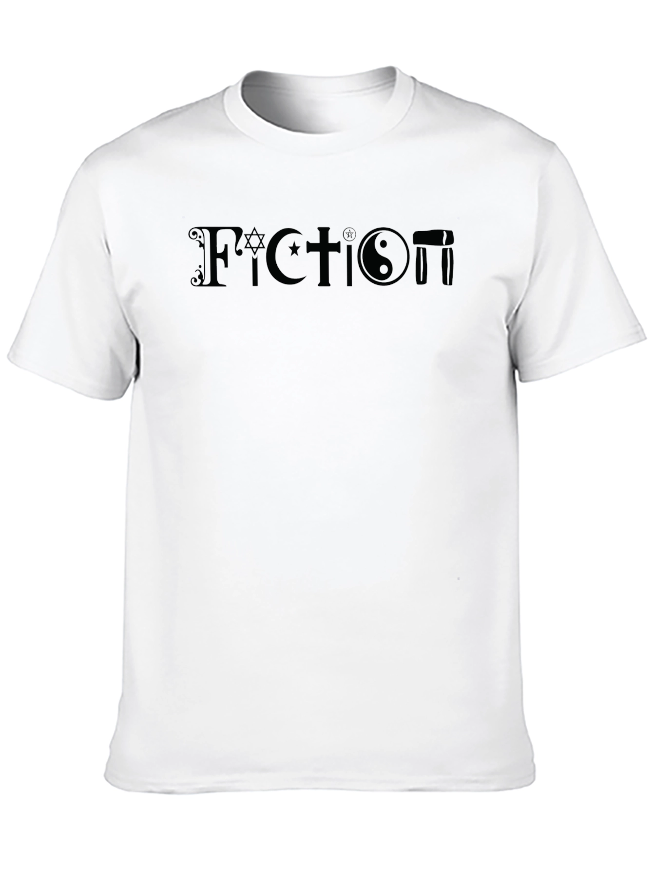 Fiction T-Shirt: Atheist Religious Symbol Blend