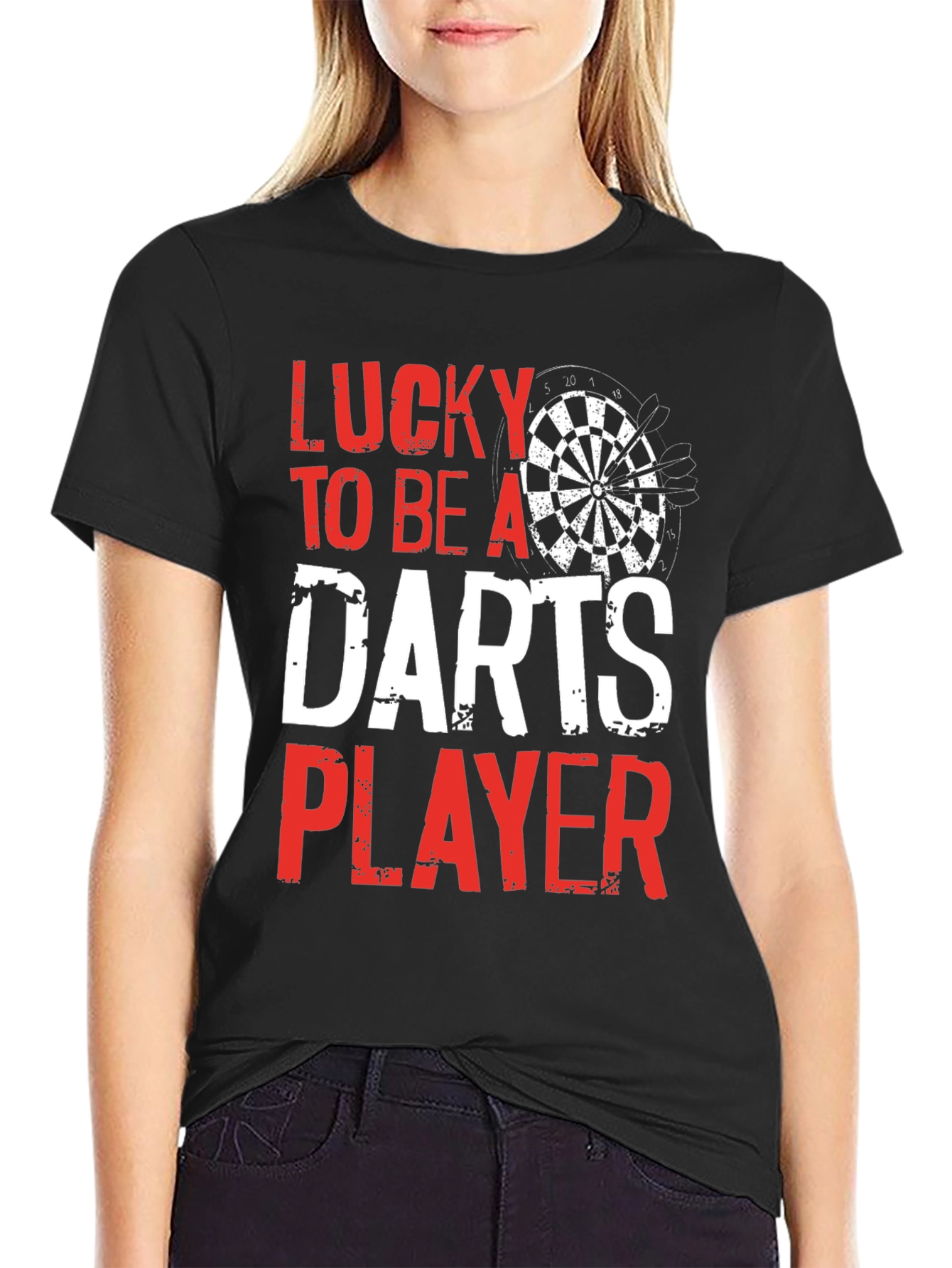 Lucky To Be A Darts Player T-Shirt