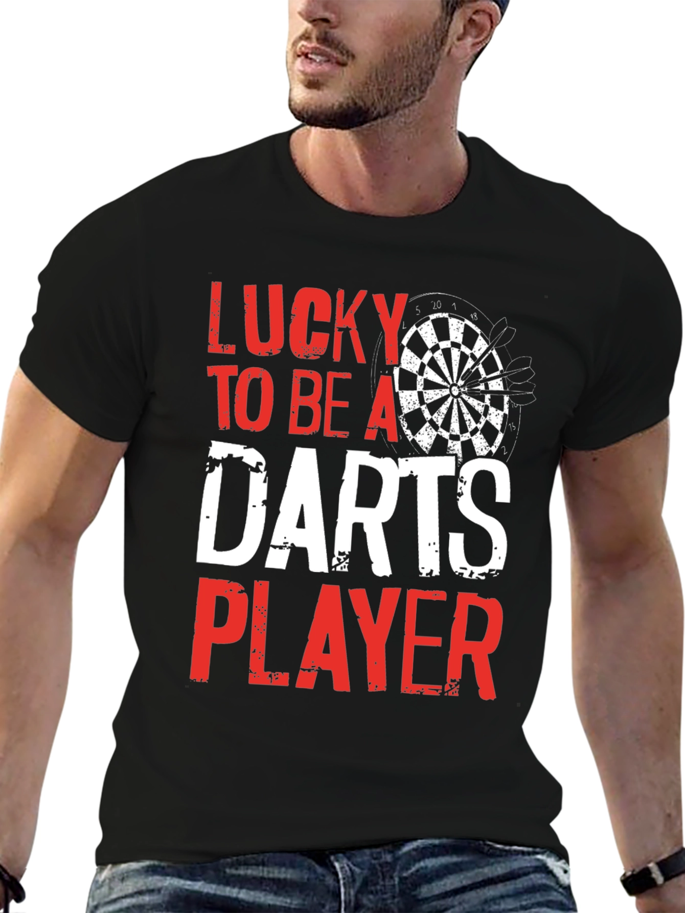 Lucky To Be A Darts Player T-Shirt