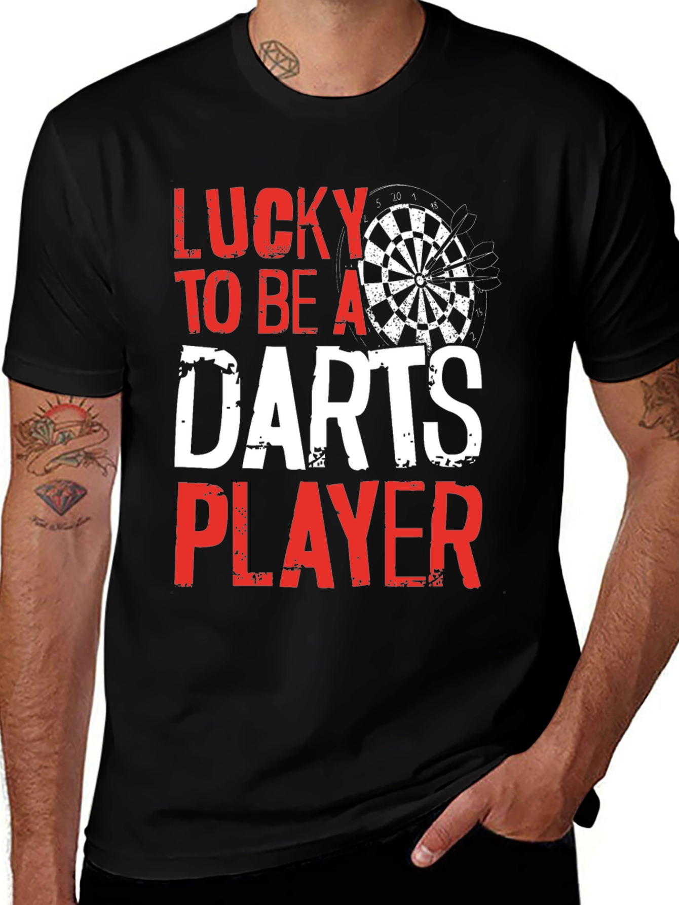 Lucky To Be A Darts Player T-Shirt
