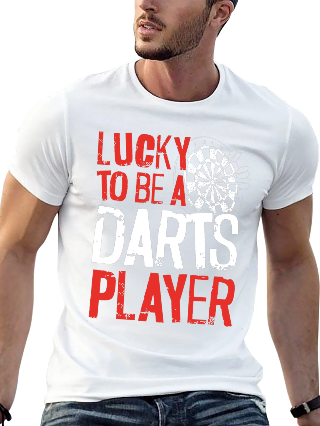 Lucky To Be A Darts Player T-Shirt