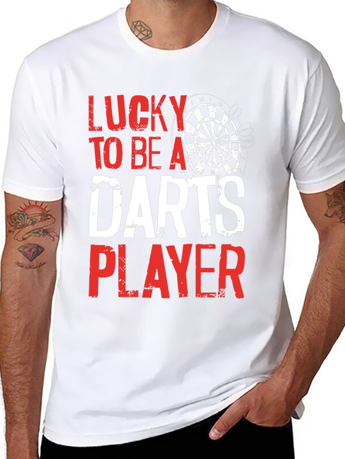 Lucky To Be A Darts Player T-Shirt