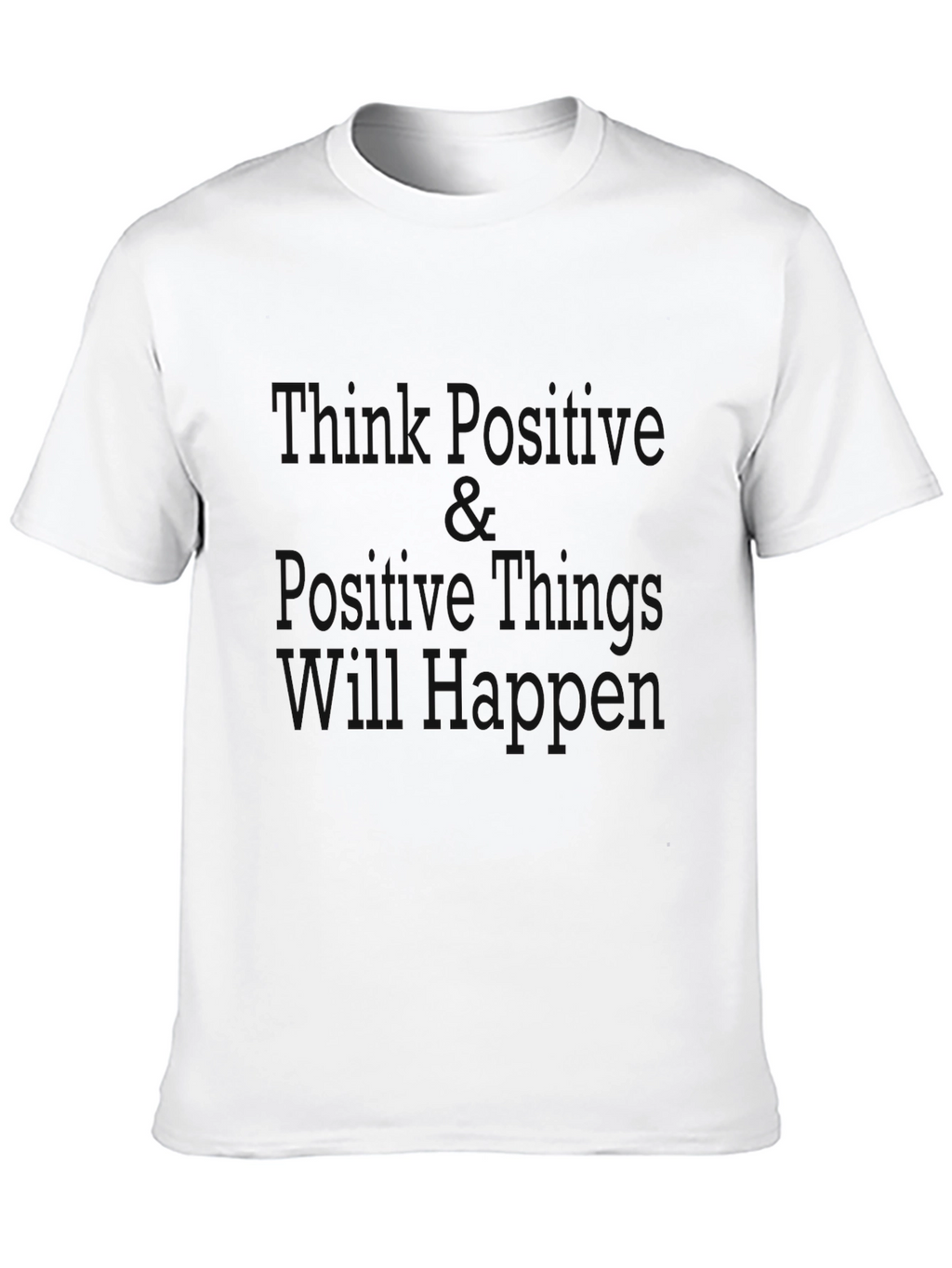 Mens Black T-Shirt - Things Happen Design