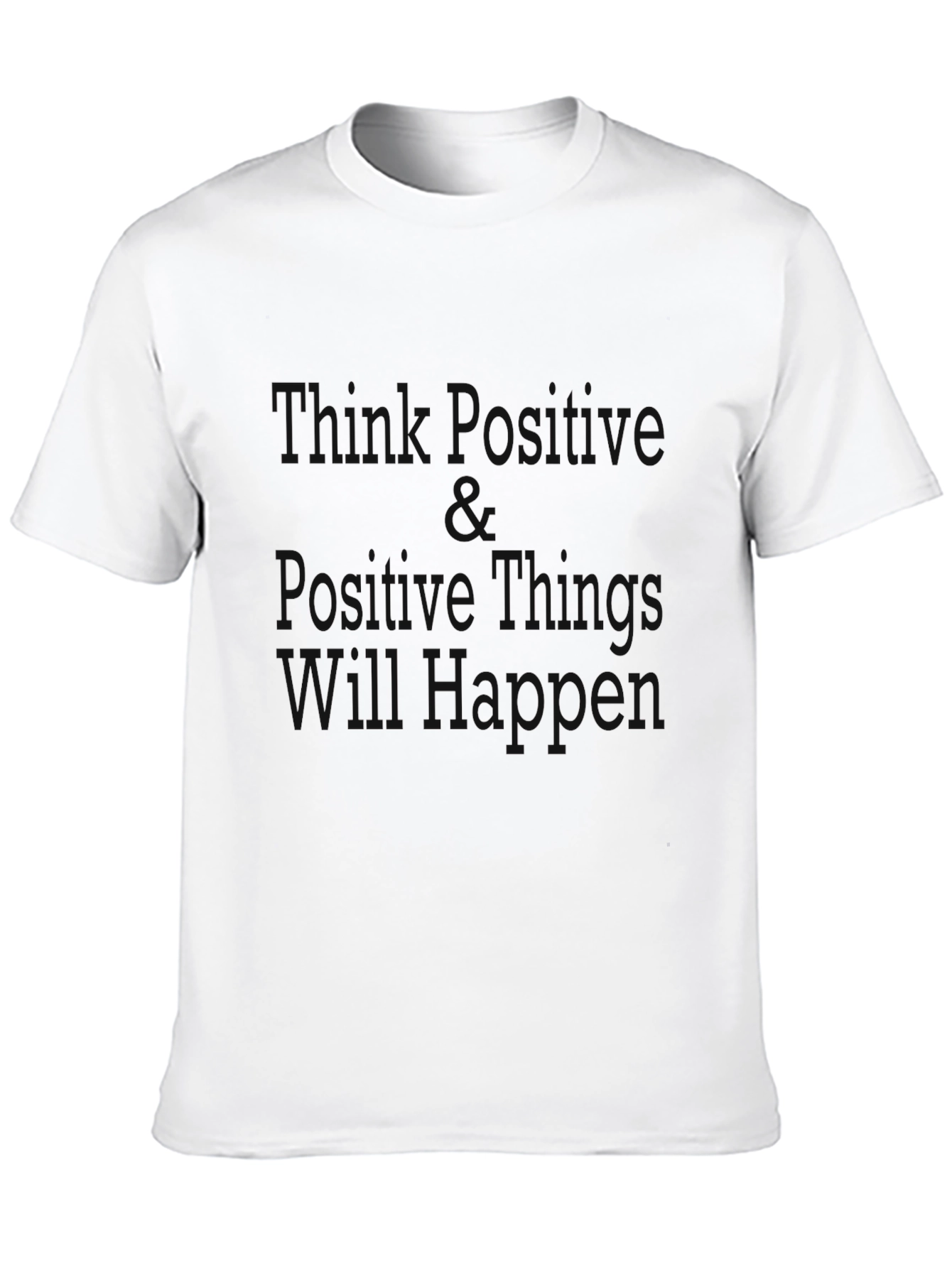 Mens Black T-Shirt - Things Happen Design