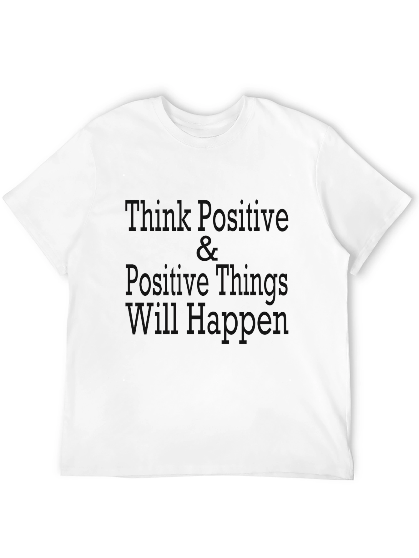 Mens Black T-Shirt - Things Happen Design
