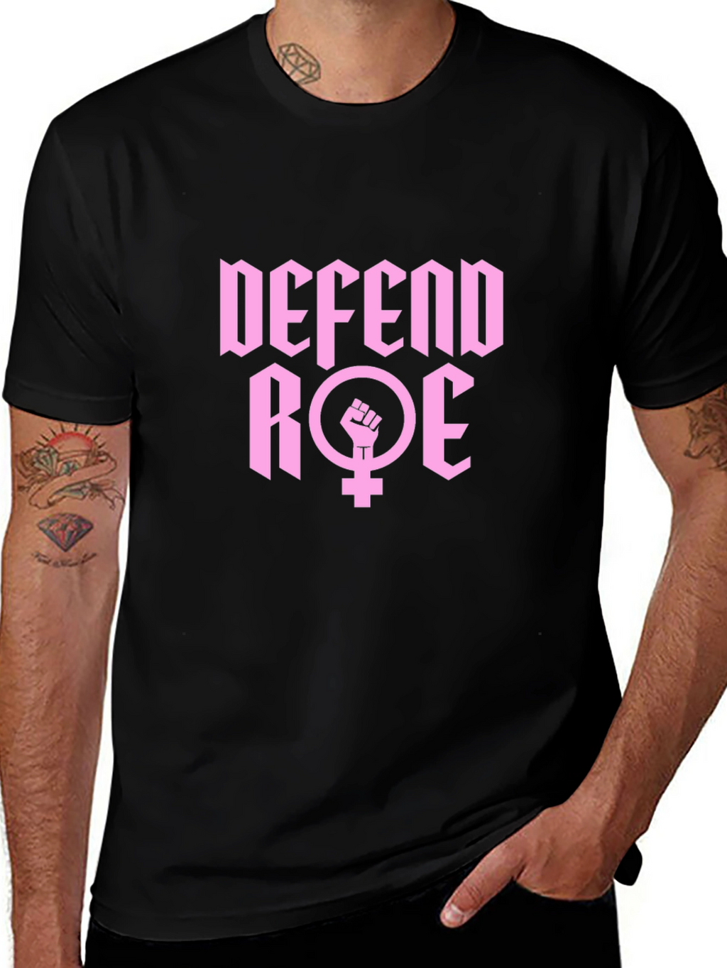 Defend Roe T-Shirt - Black Activist Tee
