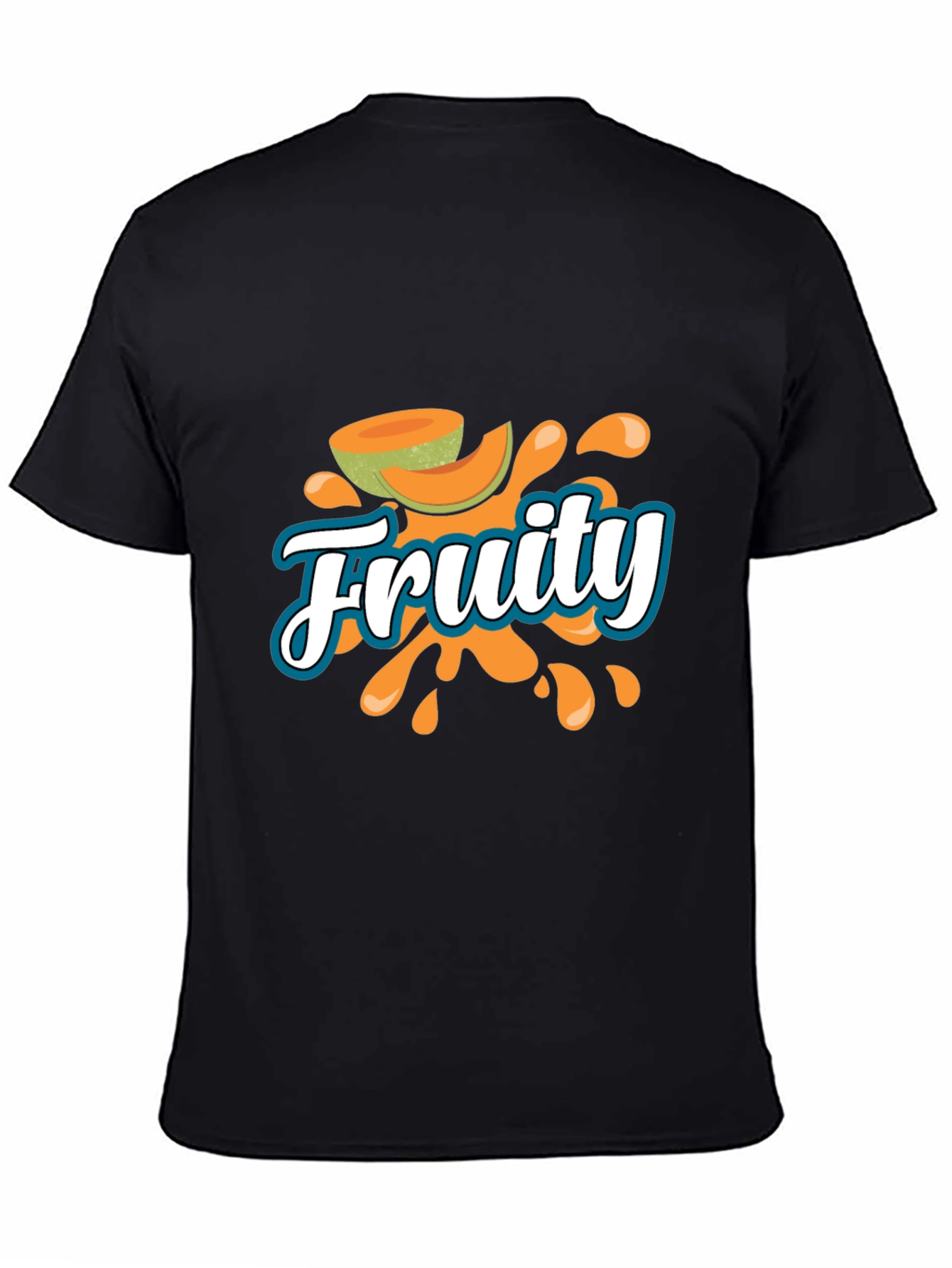 Fruity Graphic T-Shirt - Black Casual Tee